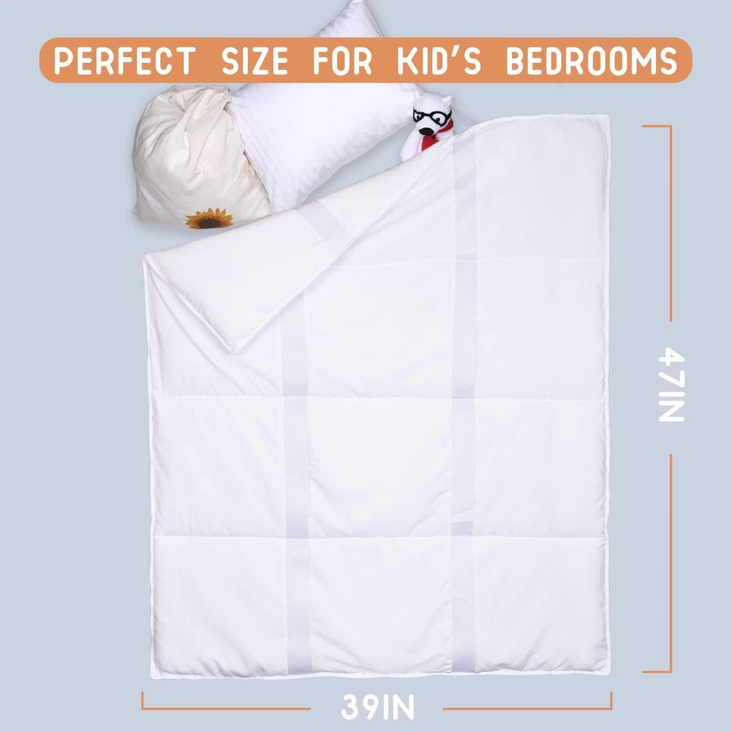 Edredón Hipoalergénico ZPECC para Niños 99x119 cm Blanco