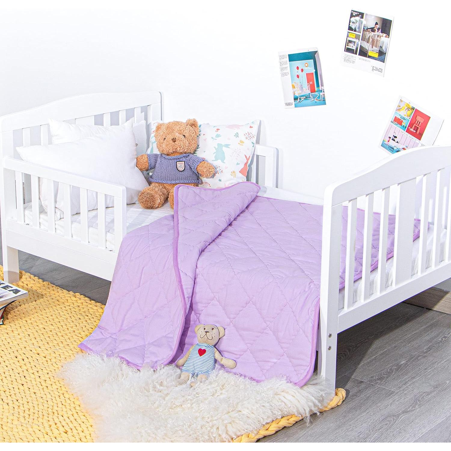 Edredón Alternativo para Niños NTBAY 99x119 cm Microfibra Púrpura