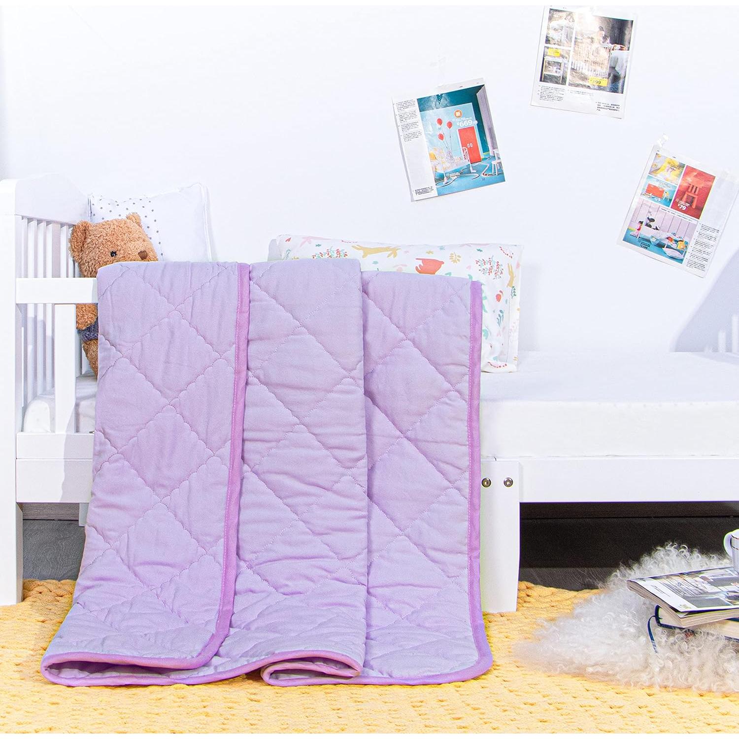 Edredón Alternativo para Niños NTBAY 99x119 cm Microfibra Púrpura