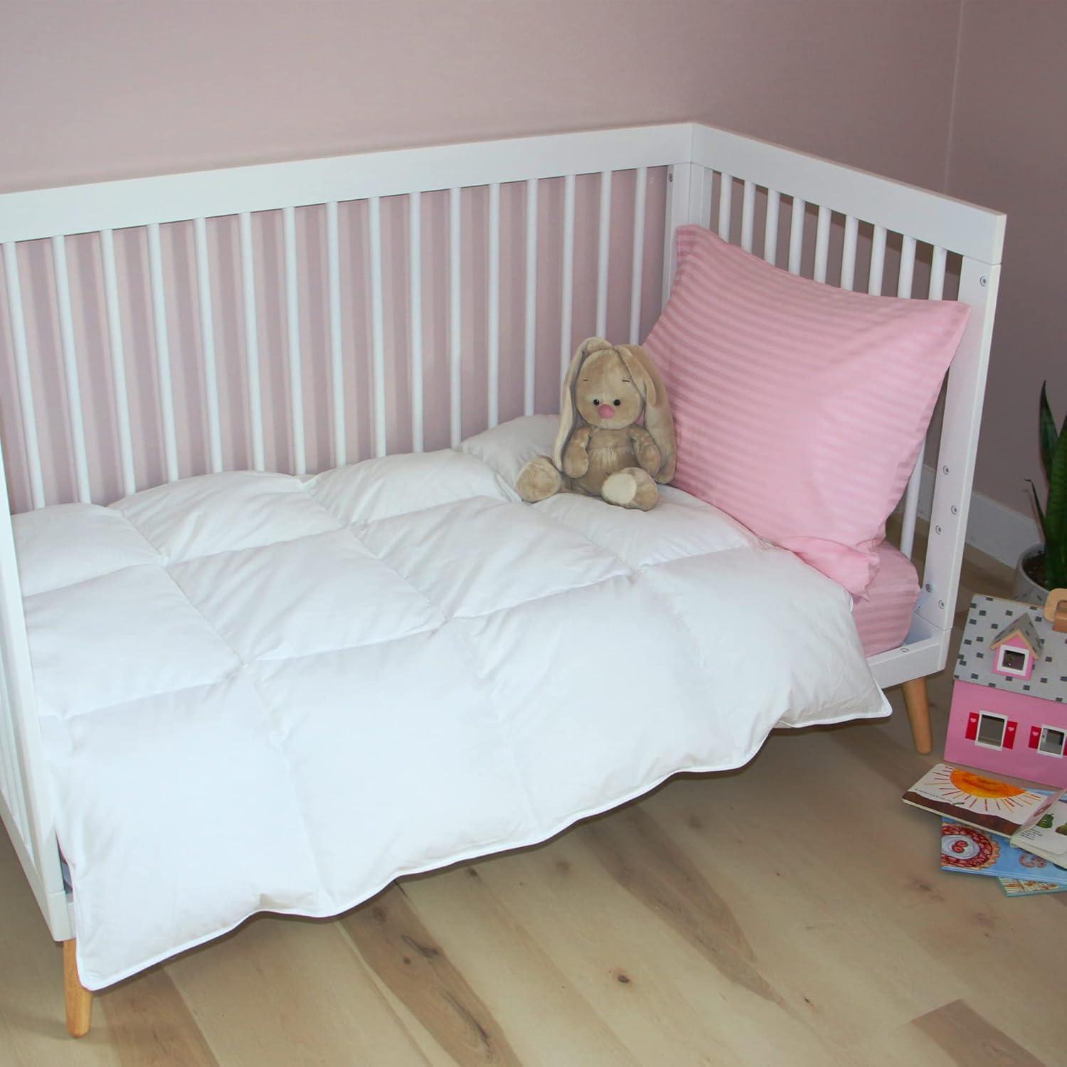 Edredón Hipoalergénico ZPECC para Niños 104x122 cm Plumas Ganso