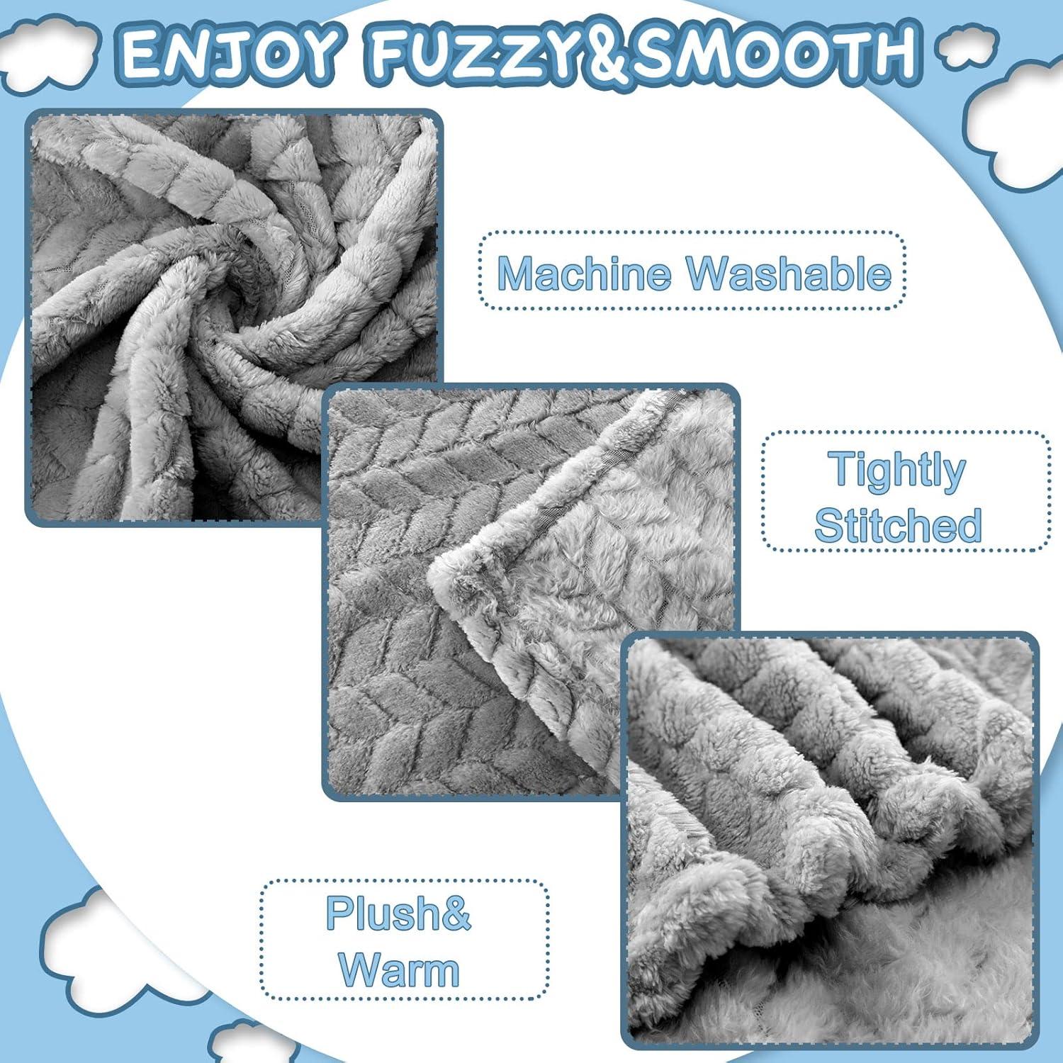 Manta Suave para Bebé Frienda 4 Pcs 81x61 cm Color Elegante