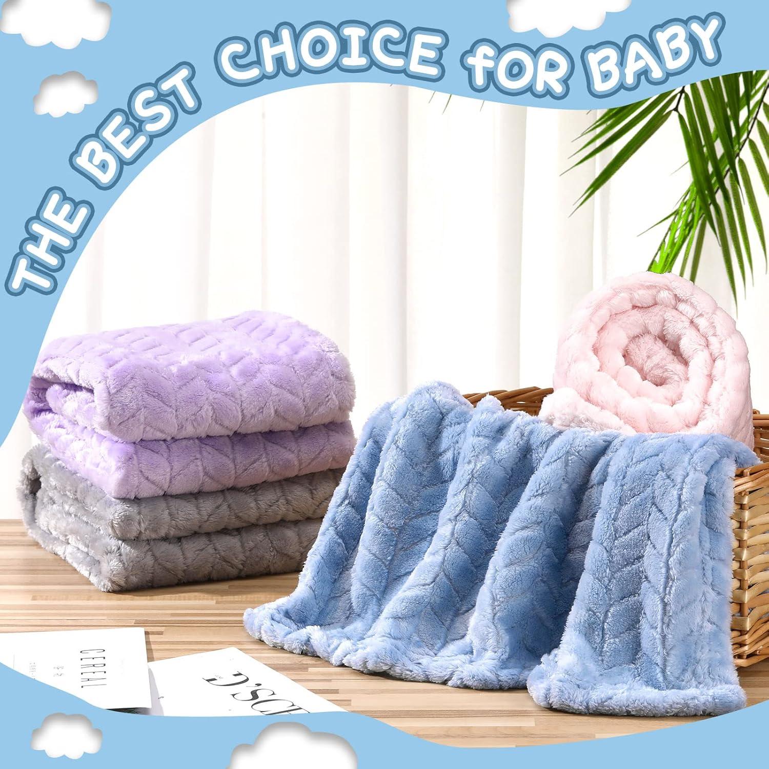 Manta Suave para Bebé Frienda 4 Pcs 81x61 cm Color Elegante