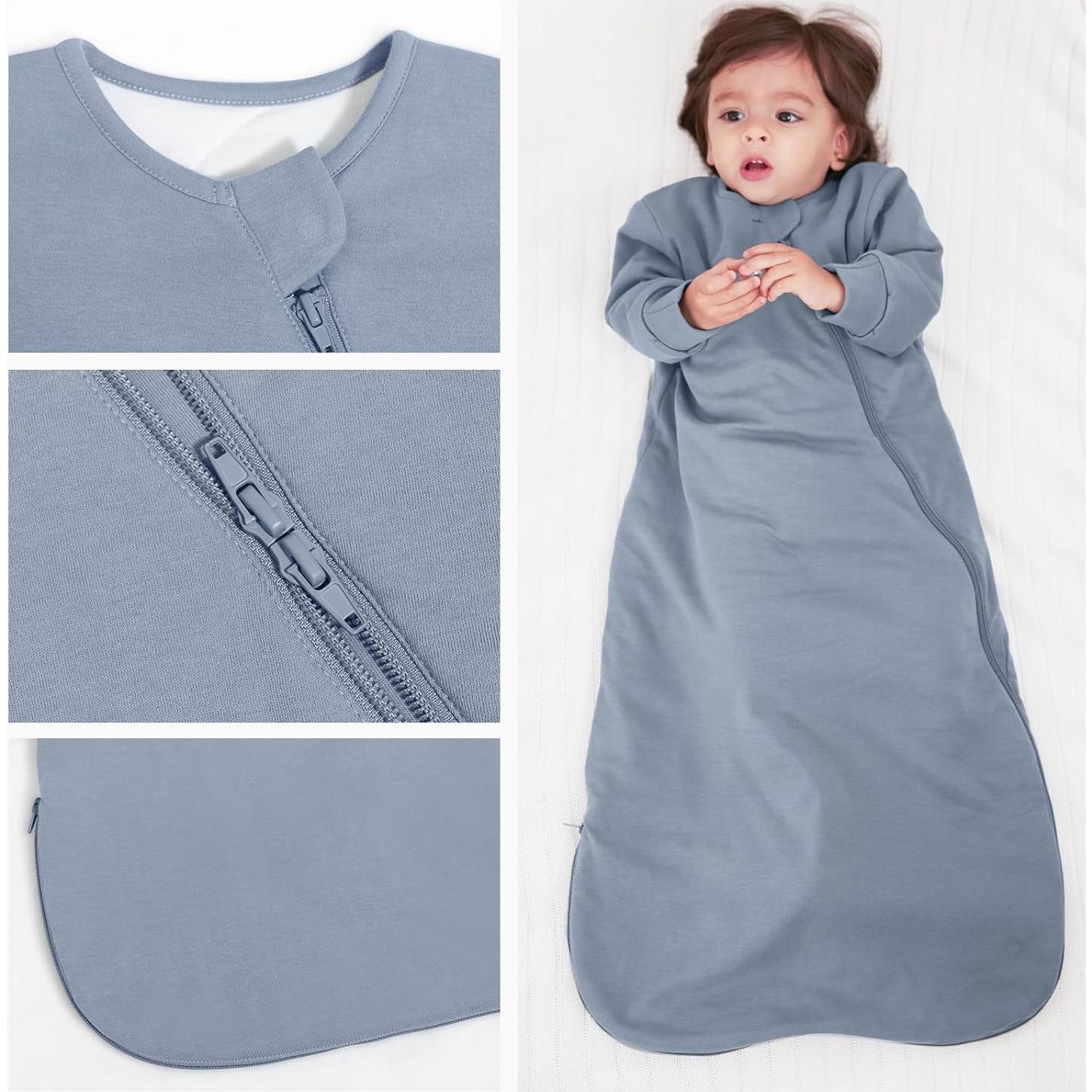 Saco de dormir unisex Kaiya Baby 0-6M 2.5 Tog algodón orgánico