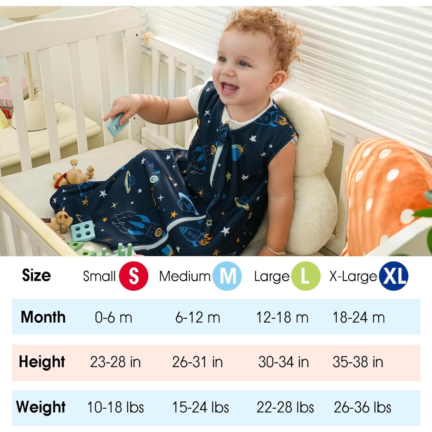 Saco de Dormir David para Bebés 0-6 Meses Micro Forro Polar