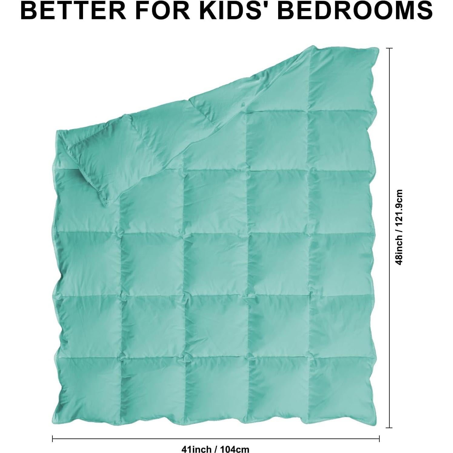 Manta Edredón para Bebé zzlamb 104x122cm Aqua Suave y Ligera