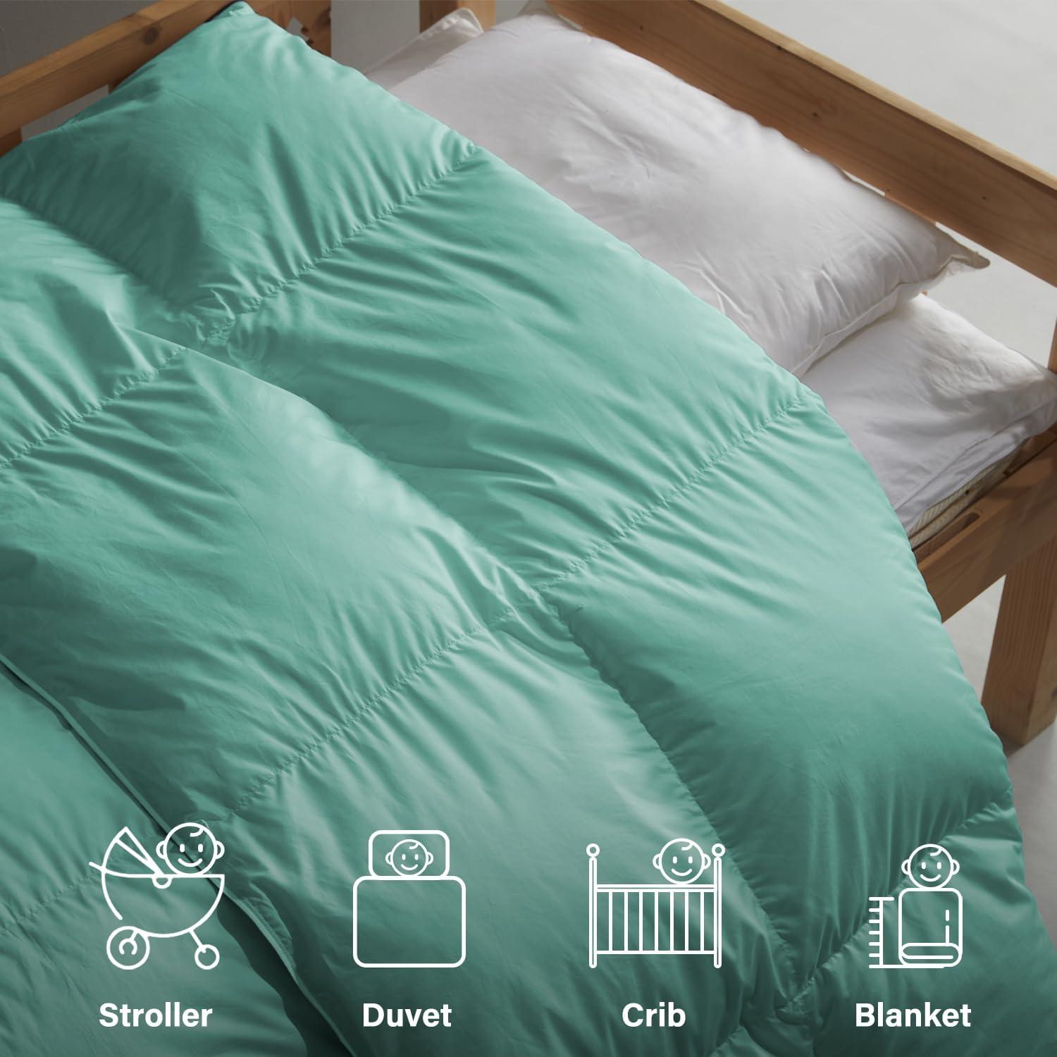 Manta Edredón para Bebé zzlamb 104x122cm Aqua Suave y Ligera