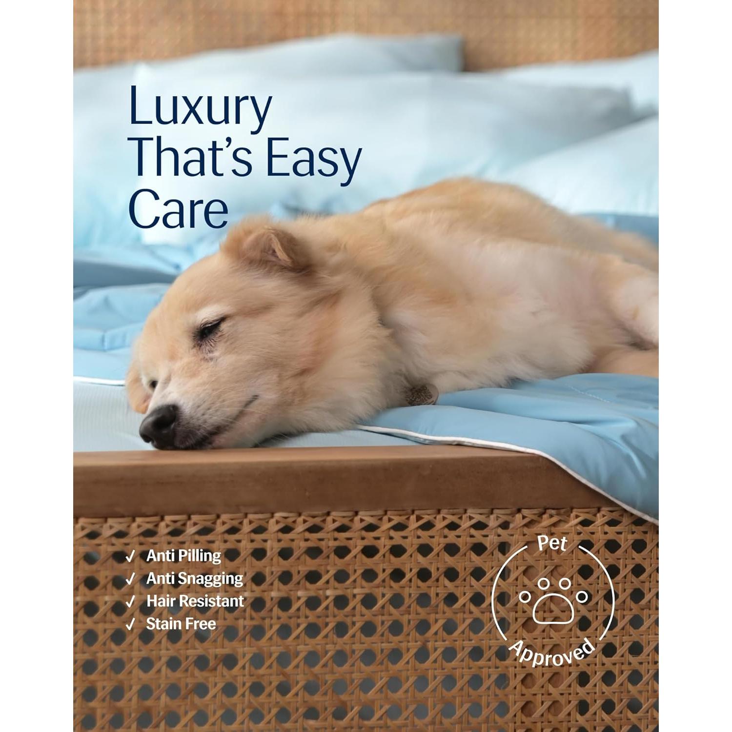 Edredón Refrigerante REST Evercool Rey 269x229 cm Azul Aqua