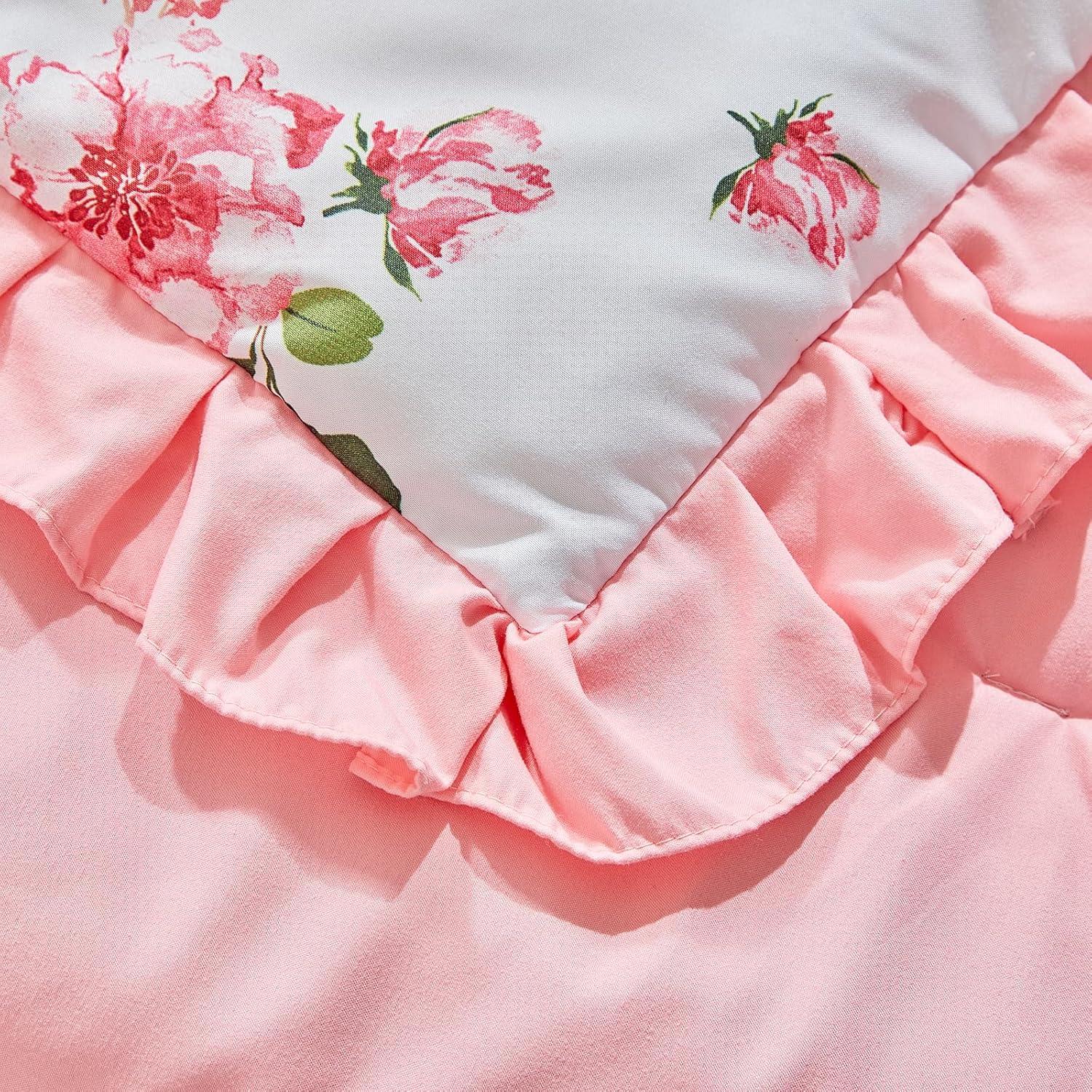 Juego de Ropa de Cuna 3 Piezas UOZZI Rosa Floral