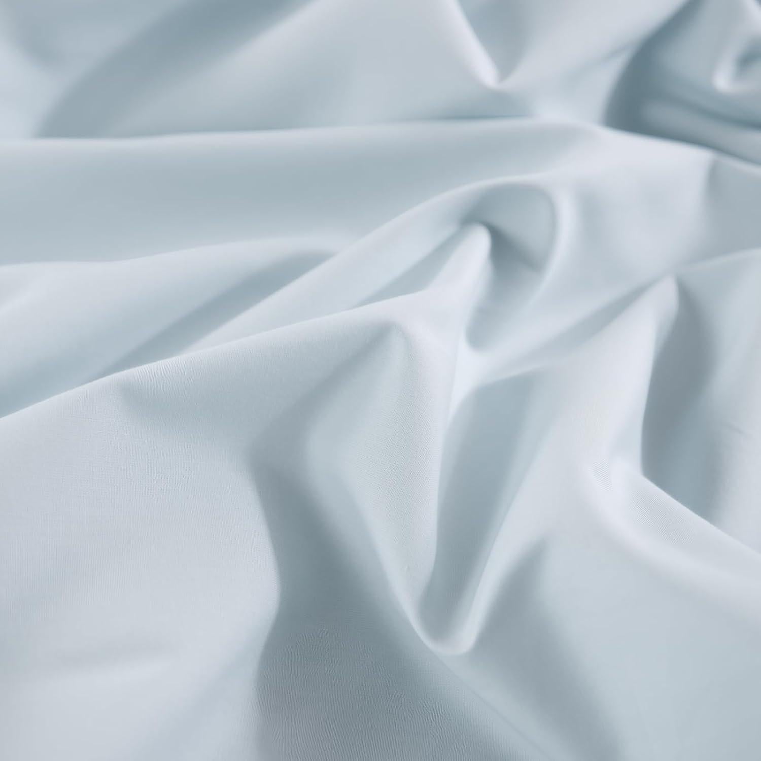 Juego de Funda de Edredón NEXHOME PRO King 100% Algodón Azul Bebé