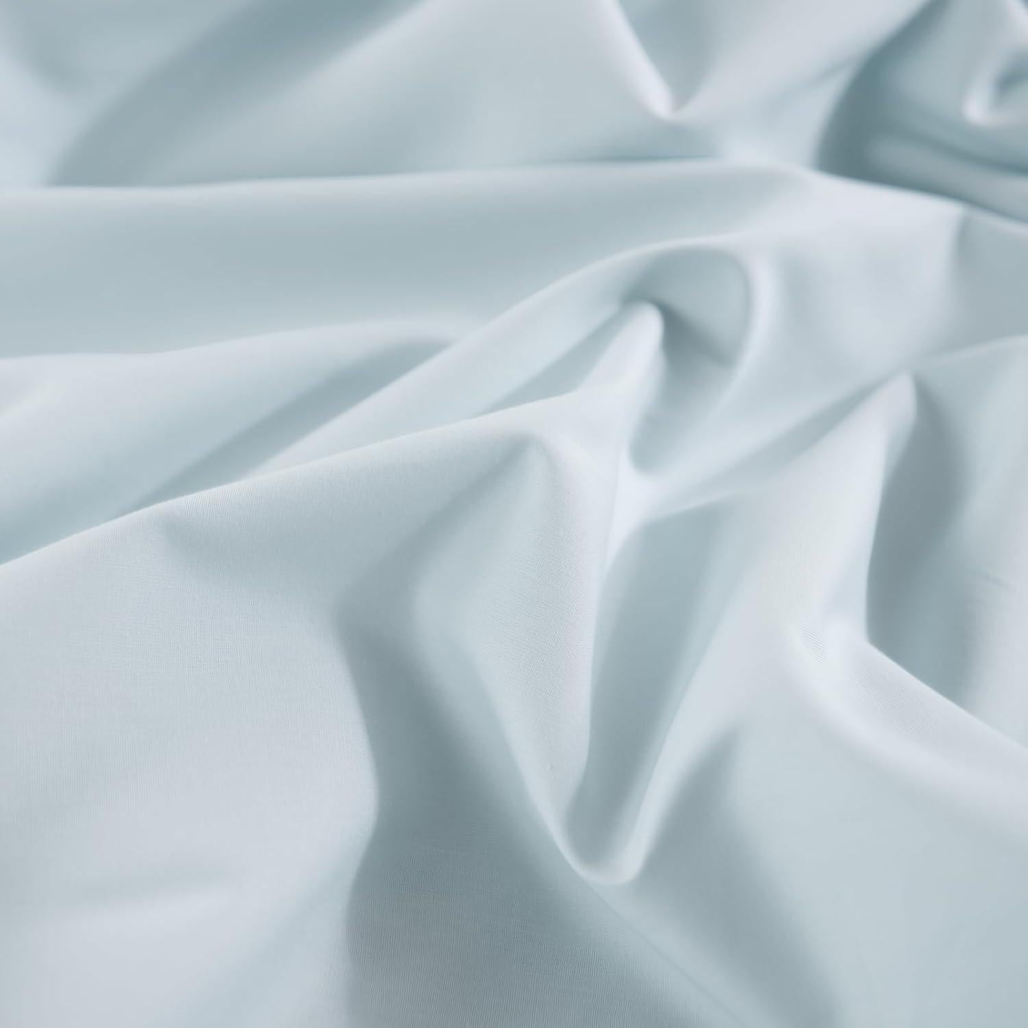 Juego de Funda de Edredón NEXHOME PRO King 100% Algodón Azul Bebé