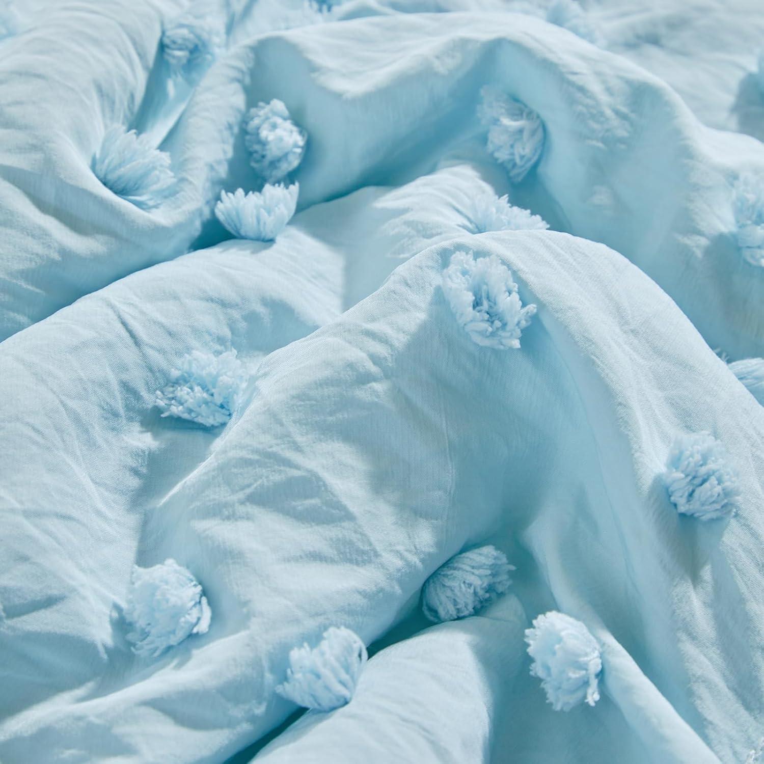 Juego de Ropa de Cuna 3 Piezas Uozzi Azul Boho Shabby Chic