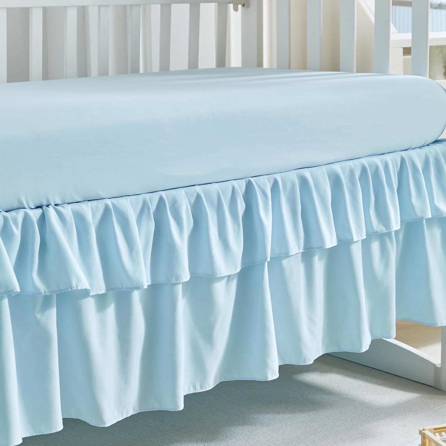 Juego de Ropa de Cuna 3 Piezas Uozzi Azul Boho Shabby Chic