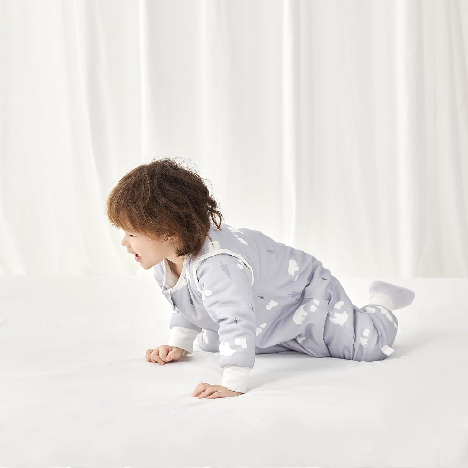 Saco de dormir 3.5 TOG para bebé con pies y mangas desmontables