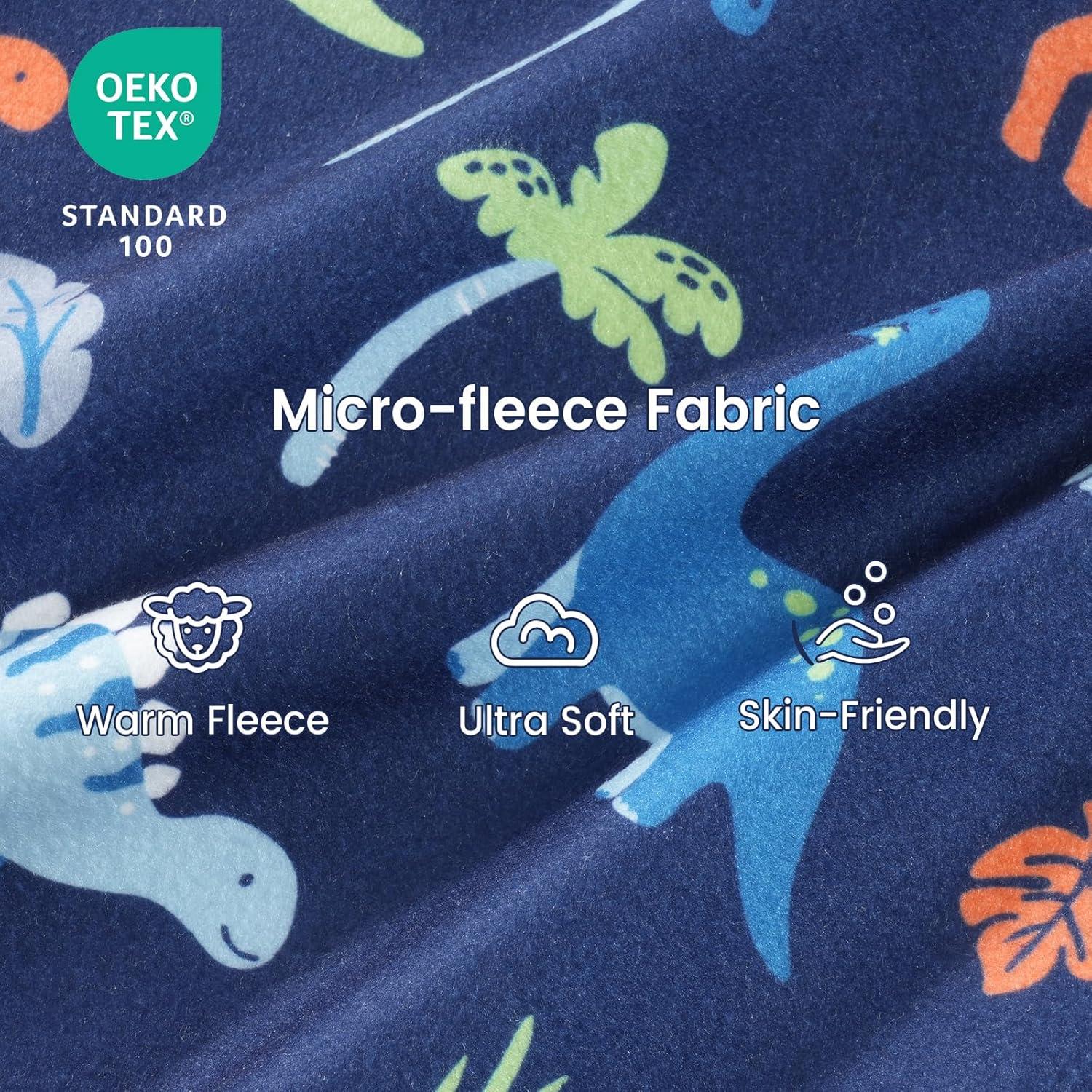 Saco de dormir PHF para bebés 0-6 meses, 2 paquetes, dinosaurio