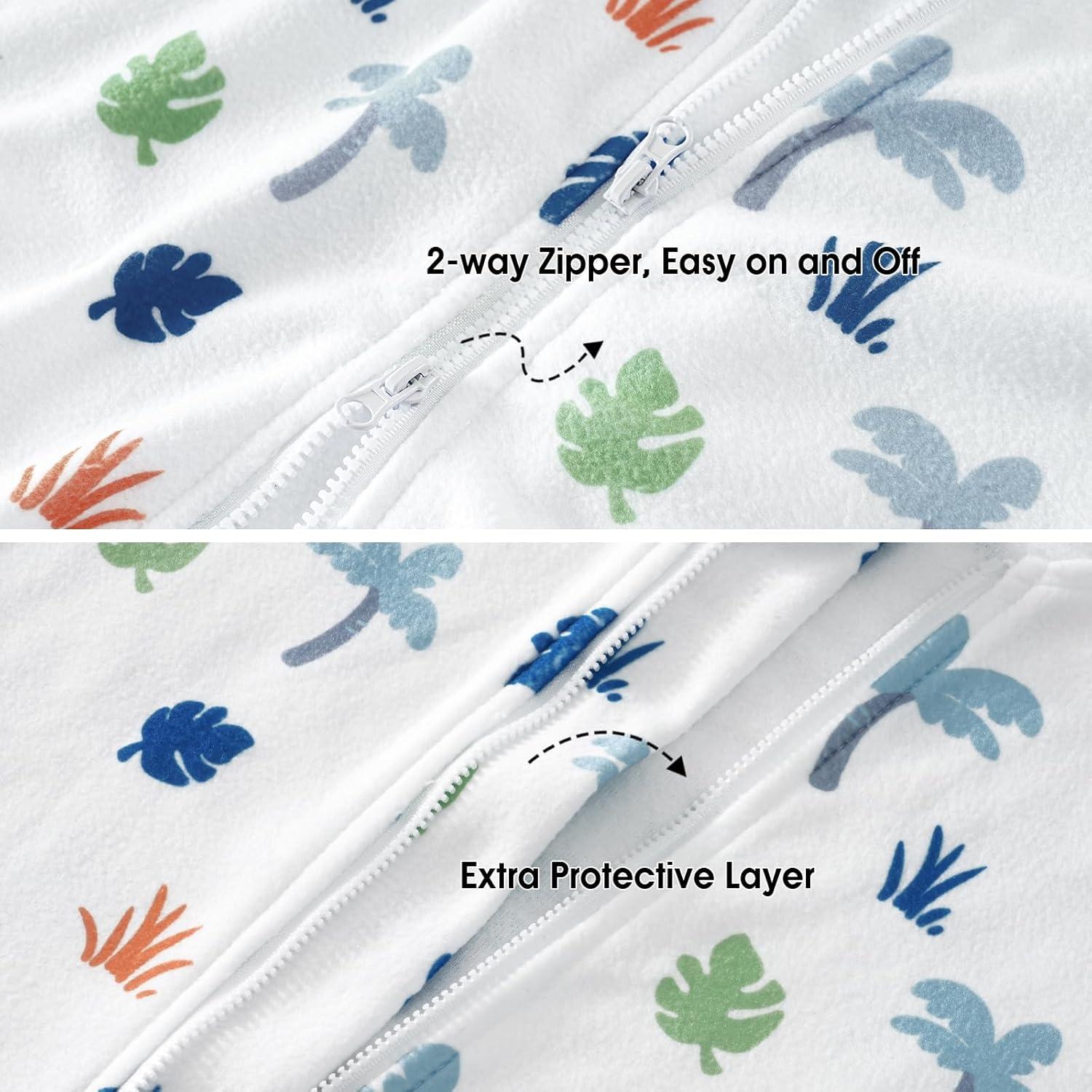 Saco de dormir PHF para bebés 0-6 meses, 2 paquetes, dinosaurio