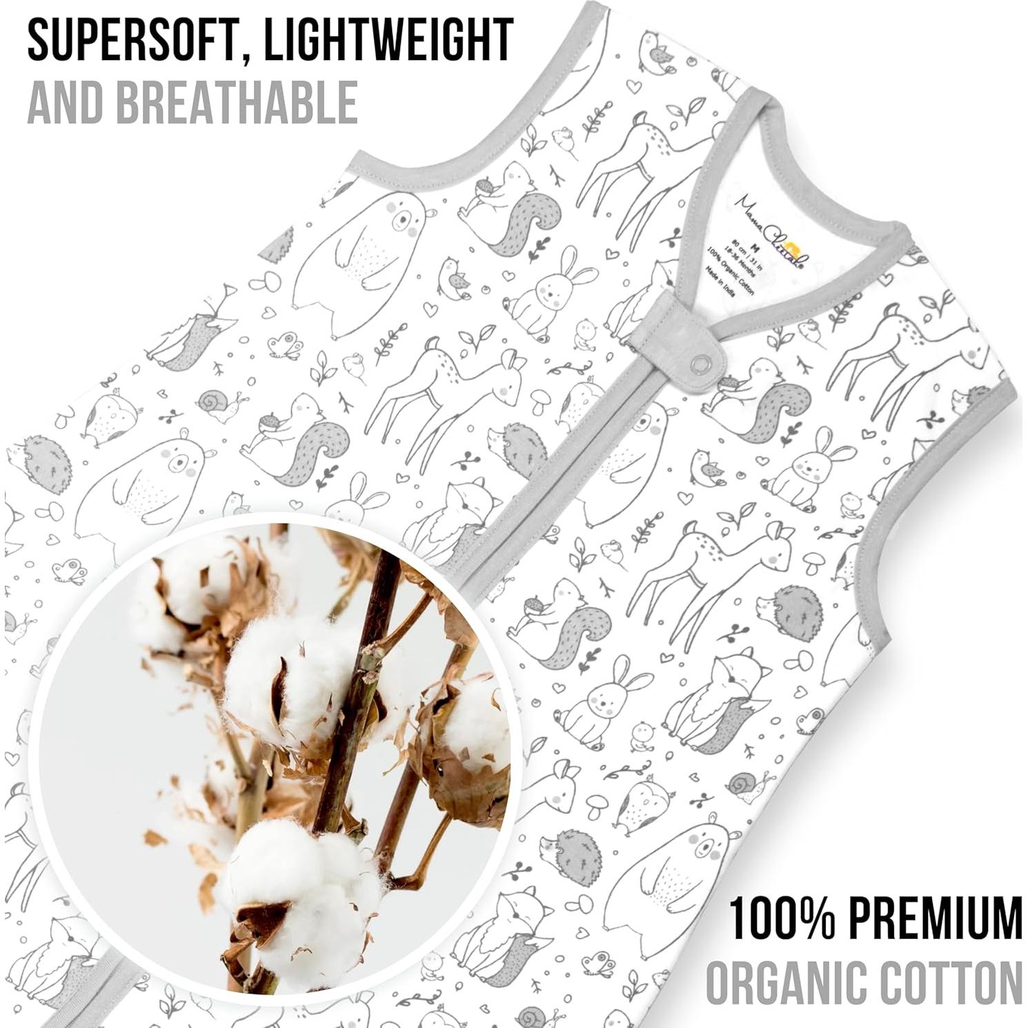 Saco de dormir Mama Cheetah 0.5 TOG para niños con pies