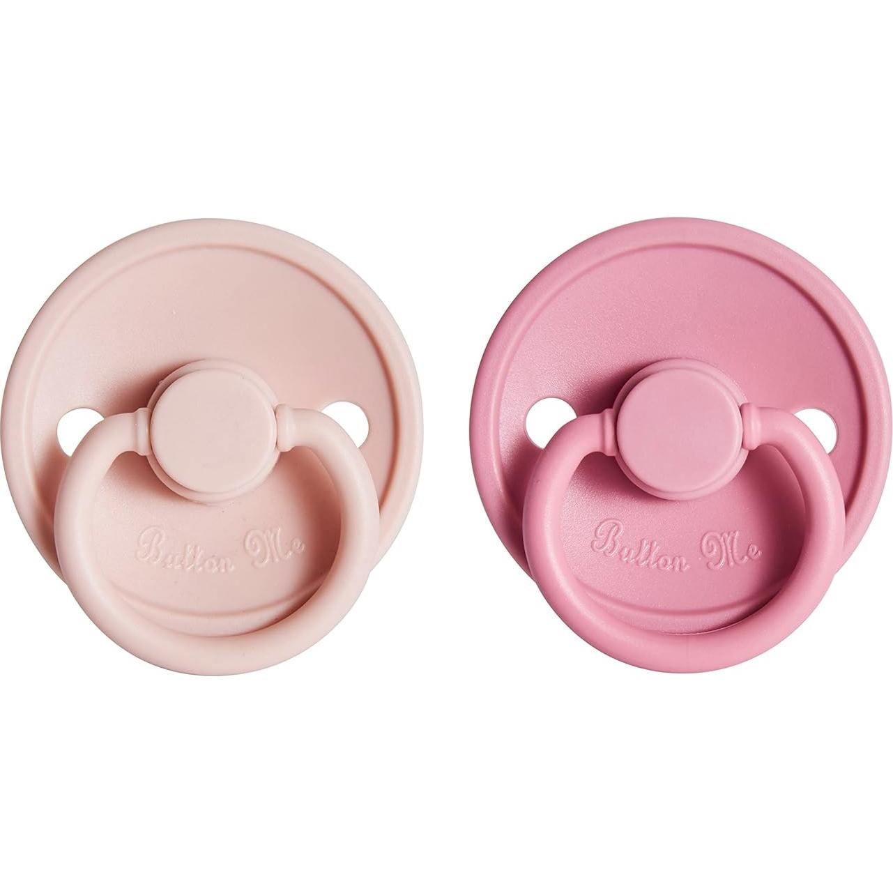Chupetes de Silicona Premium ButtonMe 6-18 Meses Sin BPA - Paquete de 2