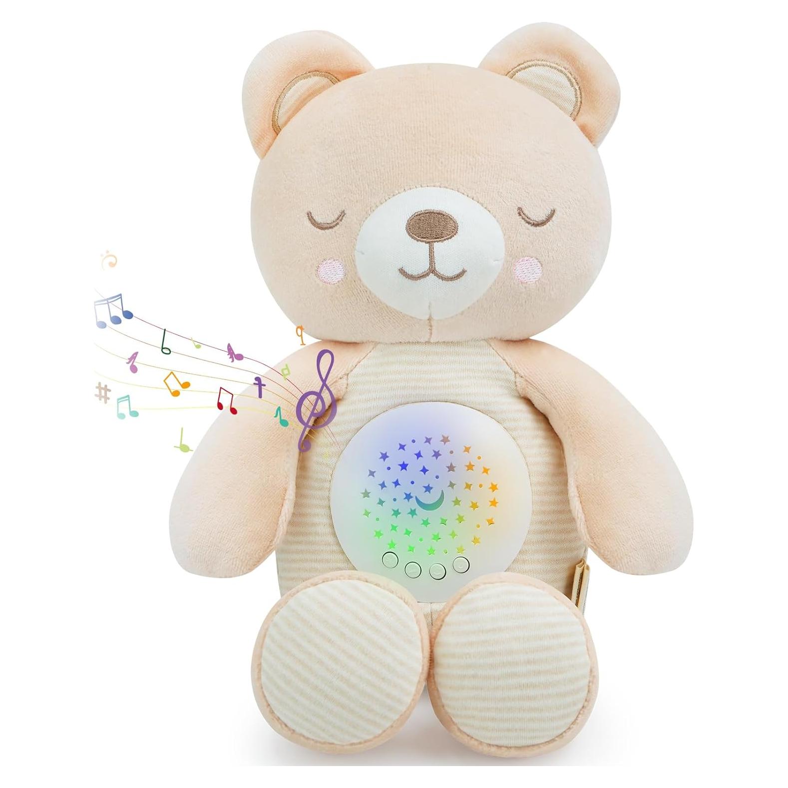 Animal de Peluche Musical Cottonbebe con Luz Nocturna 33cm