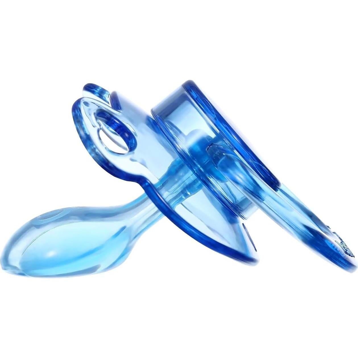 Chupete Grande Adulto Landofgenie Oso Transparente Azul