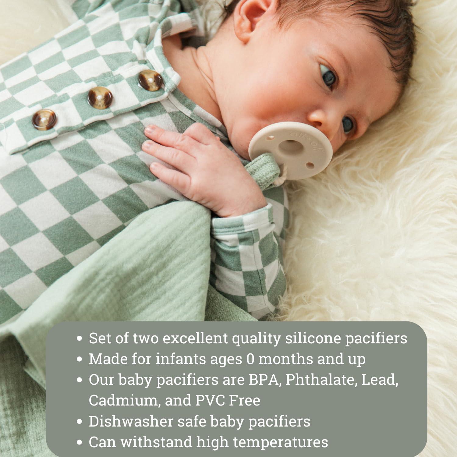 Conjunto de Chupetes Ali+Oli 2 Piezas Silicona Libre BPA