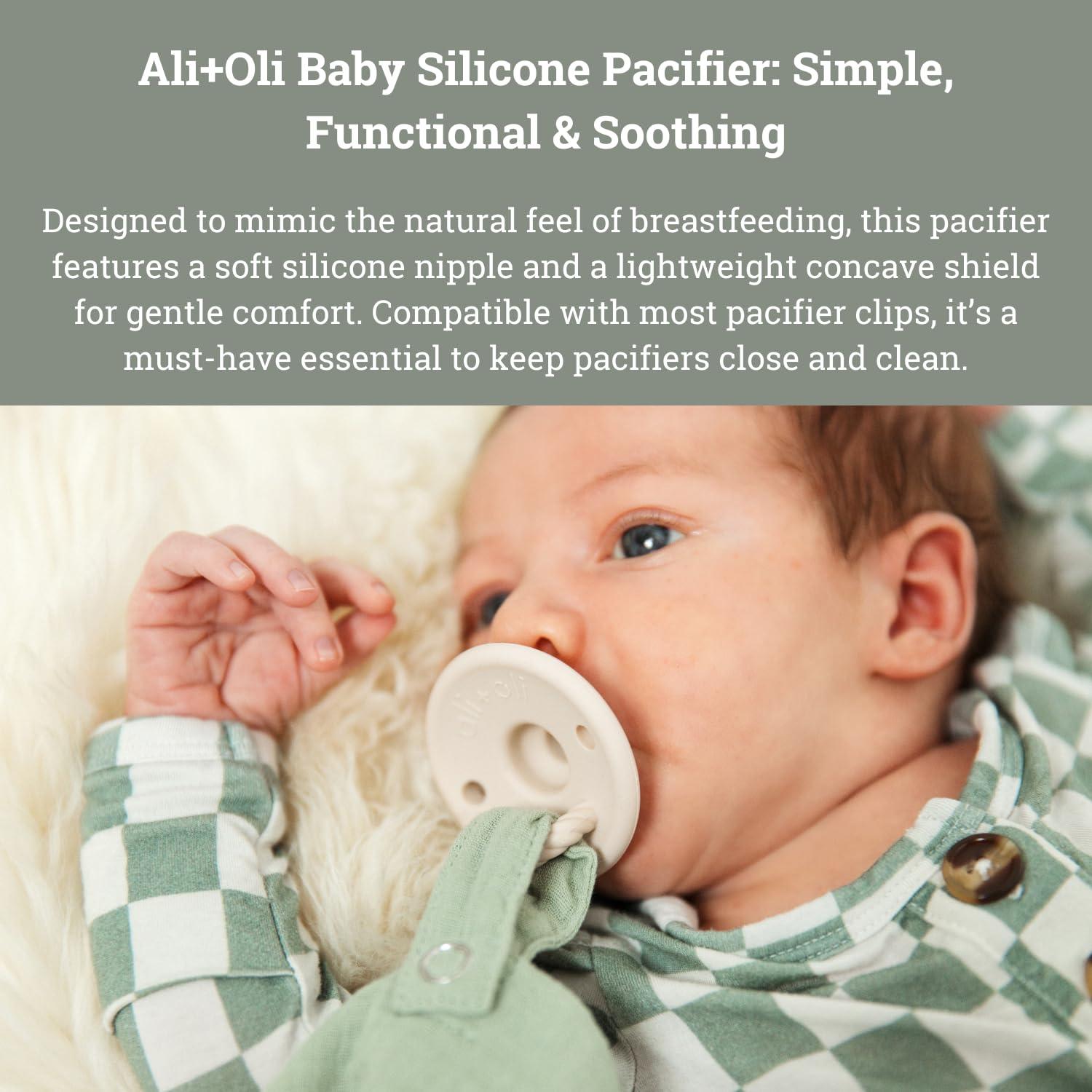 Conjunto de Chupetes Ali+Oli 2 Piezas Silicona Libre BPA