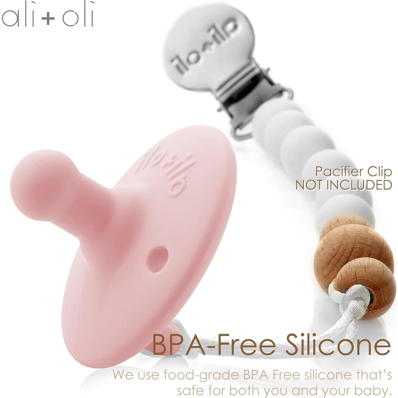 Conjunto de Chupetes Ali+Oli 2 Piezas Silicona Libre BPA