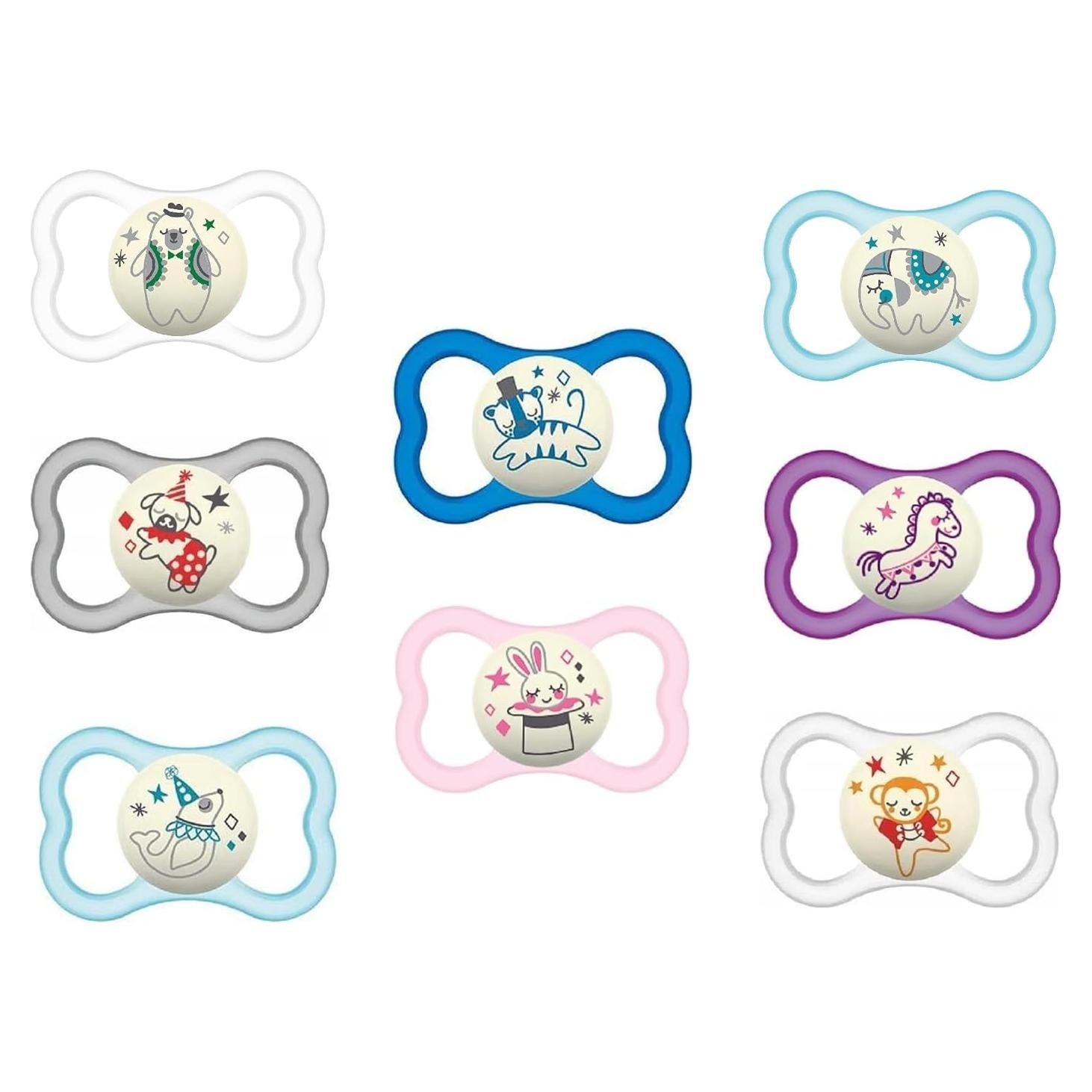 Chupetes MAM Air Noche 8 Unidades para Bebé 6-16 Meses