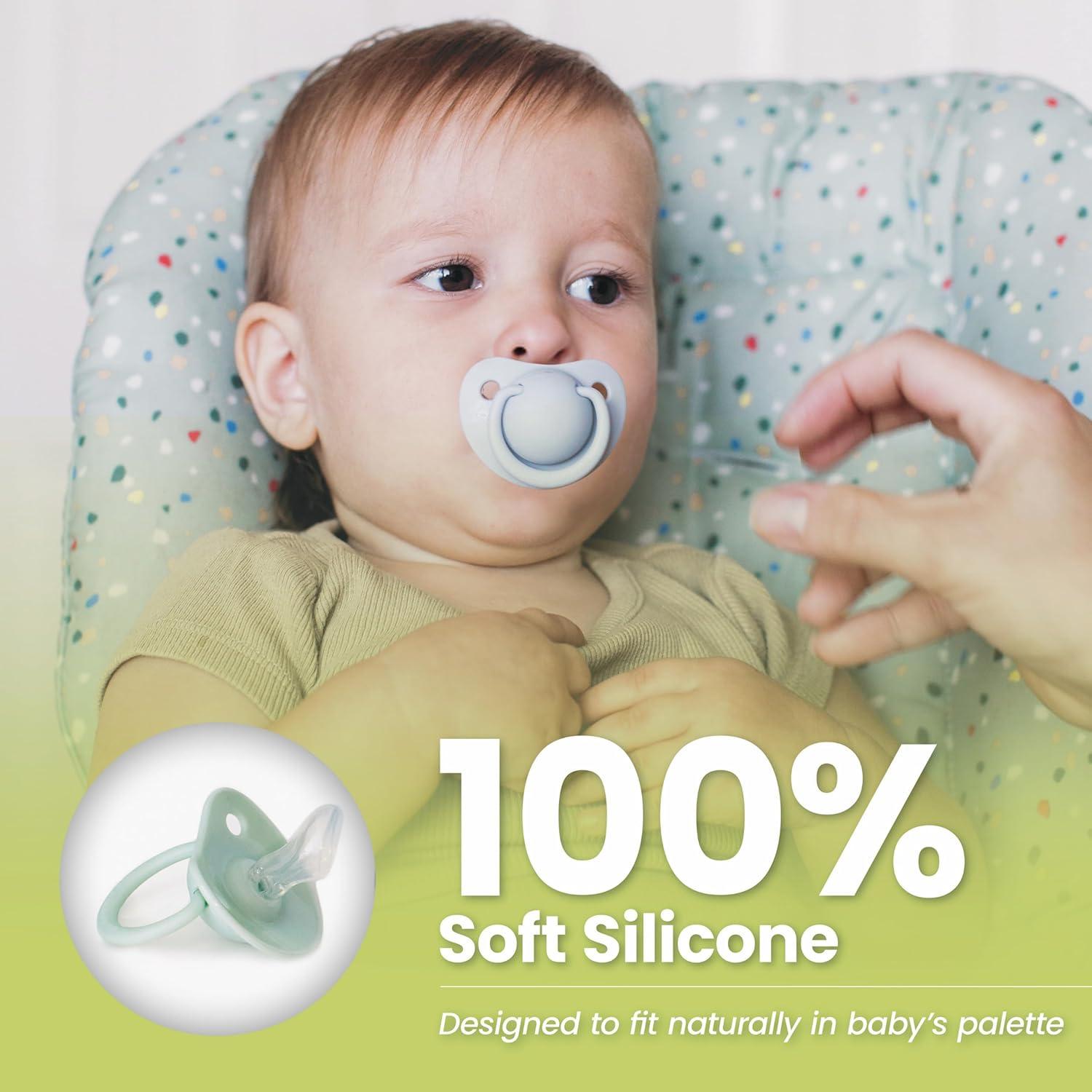 Chupetes Ortodónticos Avima 0-6 Meses Silicona Sin BPA - Paquete de 4