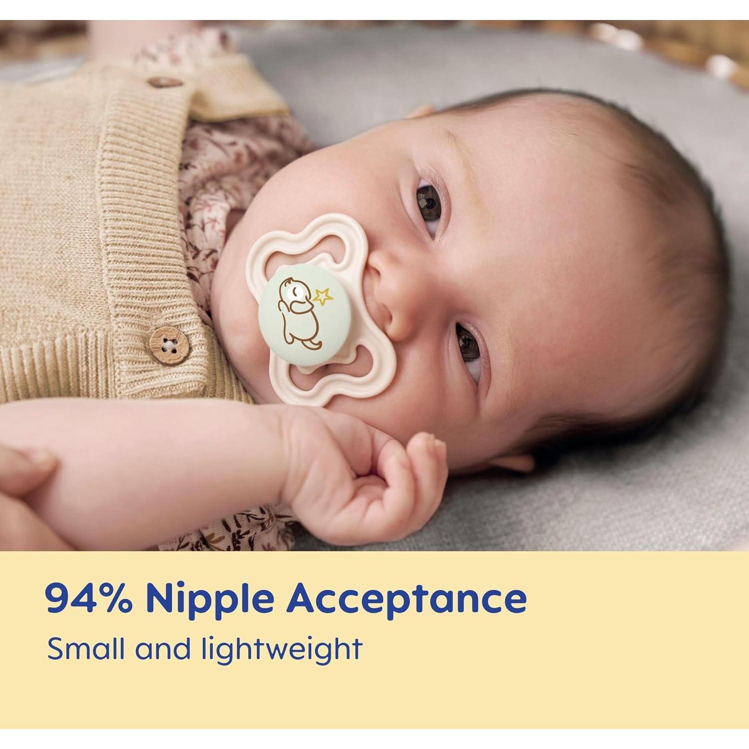 Chupete MAM Air para Bebés 0-6 meses, Silicona, Estuche Esterilizador