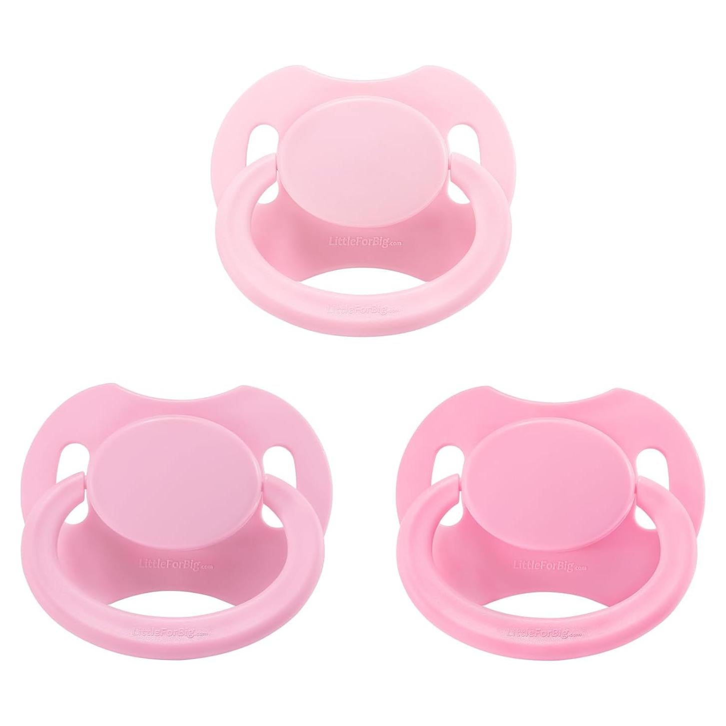 Chupetes Adulto Littleforbig Bigshield Generación II 3 Pzs Rosa