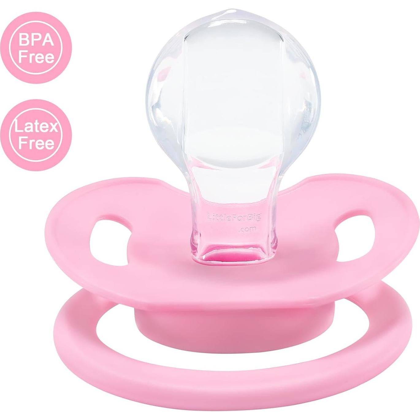Chupetes Adulto Littleforbig Bigshield Generación II 3 Pzs Rosa