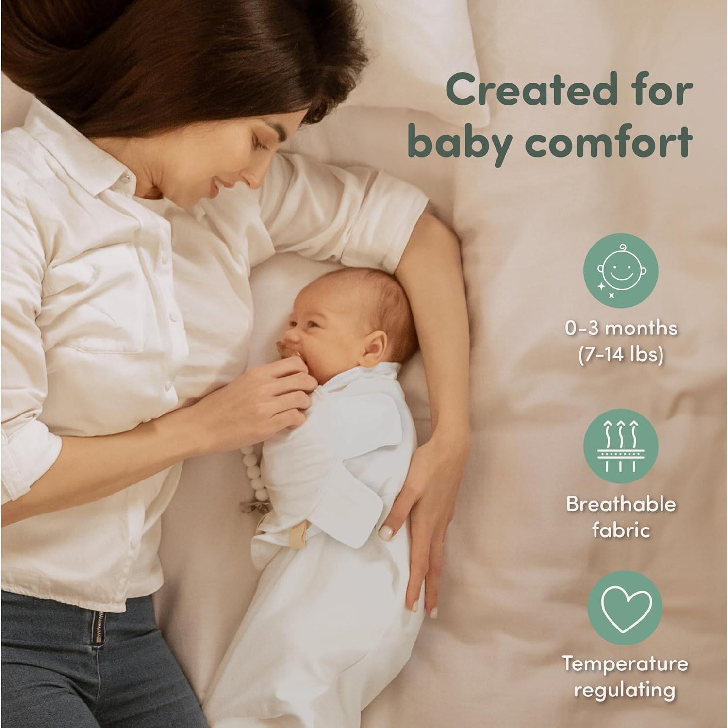 Saco de Sueño Orgánico Sweety Fox 3-Pack 0-3 Meses Musgo