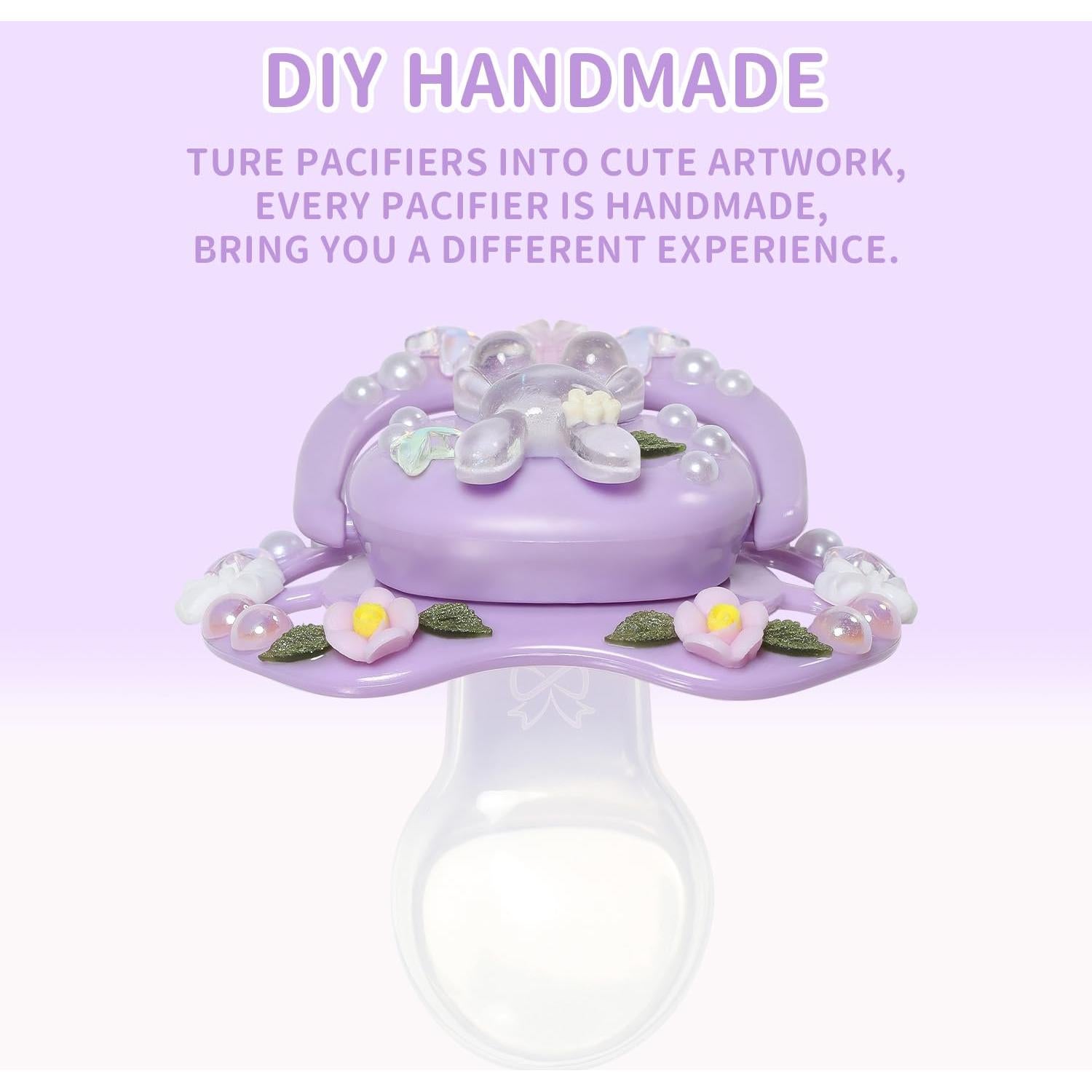 Chupete Adulto CutiePlusU con Tetina de Silicona - Conejo