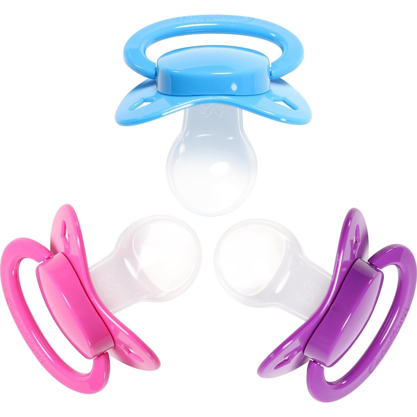 Chupetes Adultos CutiePlusU - Paquete de 3 Colores - Silicona