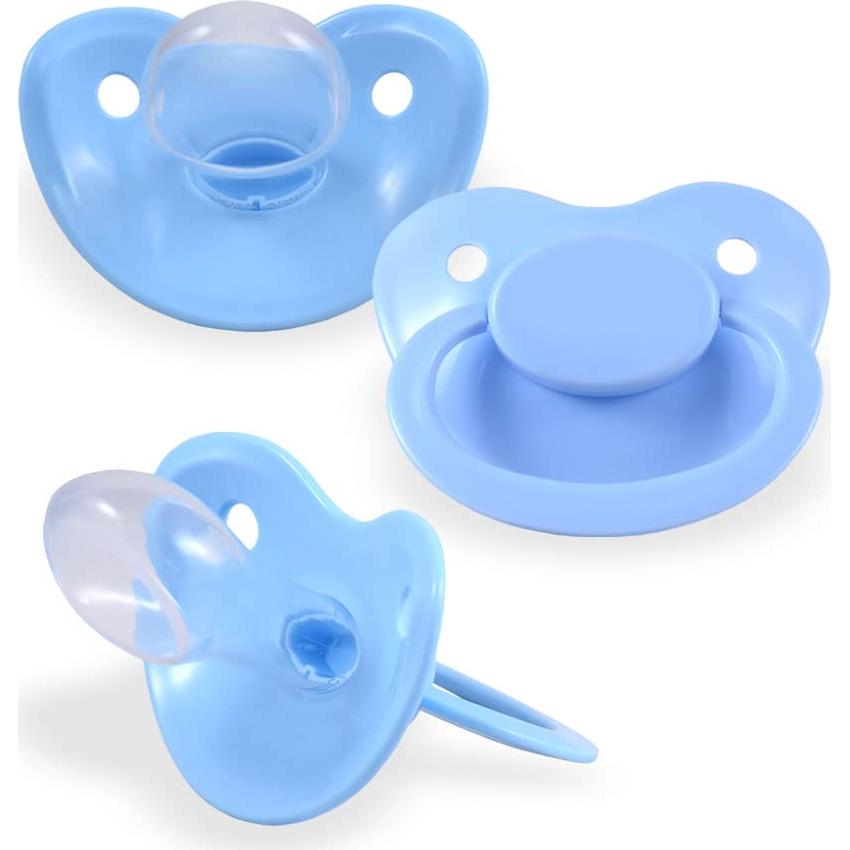Chupete Jumbo Adulto Fixx de Silicona 85x59mm Azul