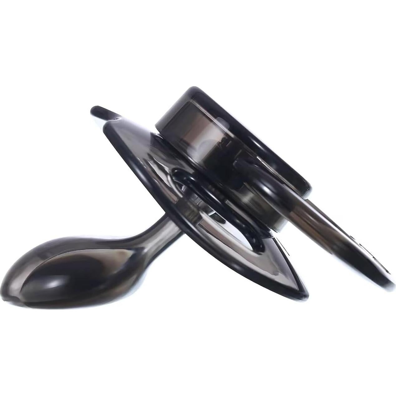 Chupete Grande Adulto Landofgenie Silicona Transparente Negro