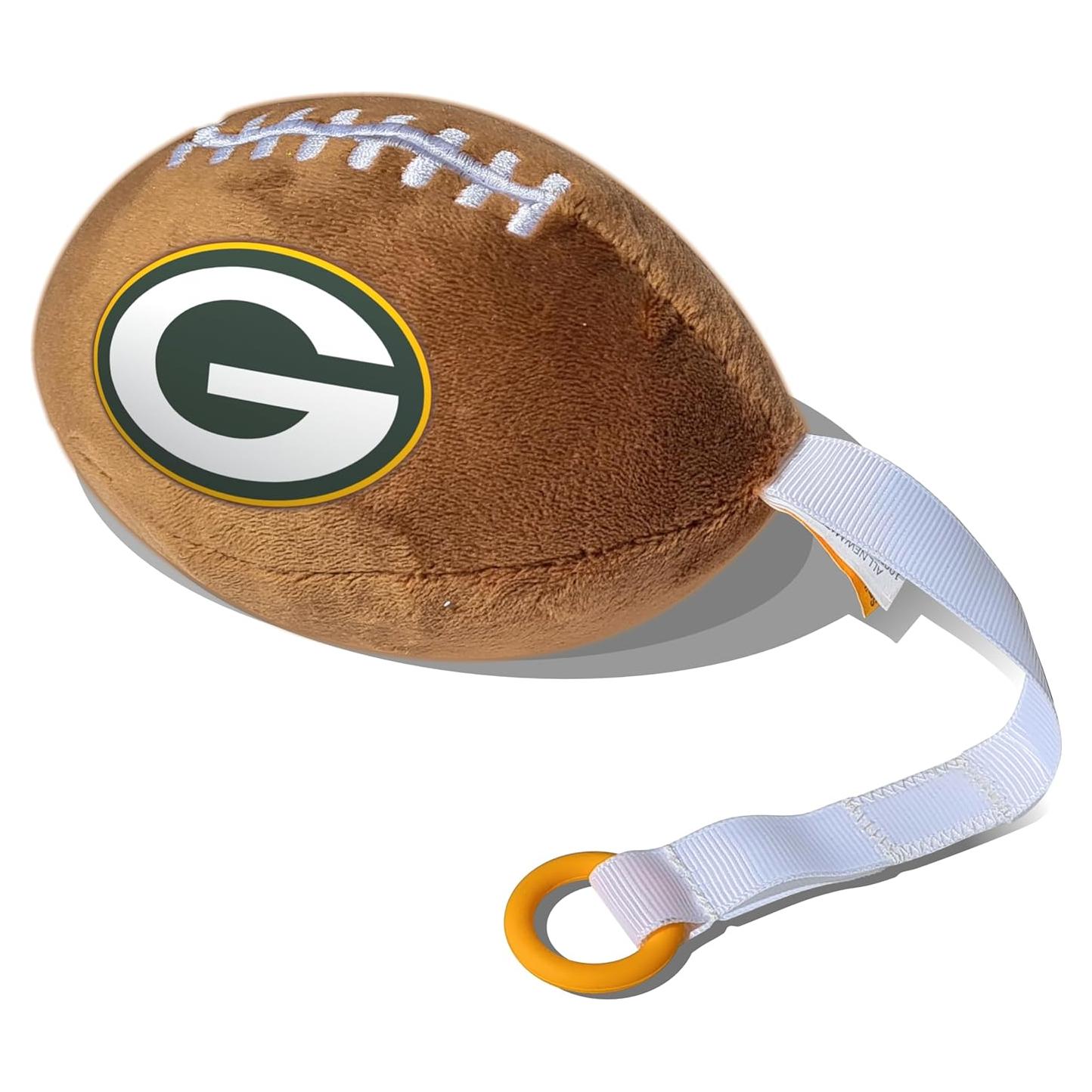 Portador de Chupete de Peluche Green Bay Packers Smilo - Suave y Seguro