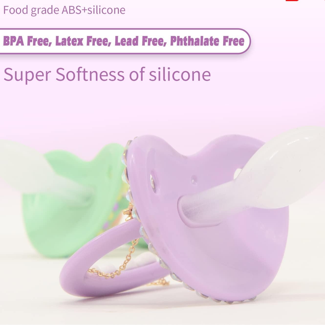 Chupete Adulto de Silicona ABS Morado - Reduce Ronquidos