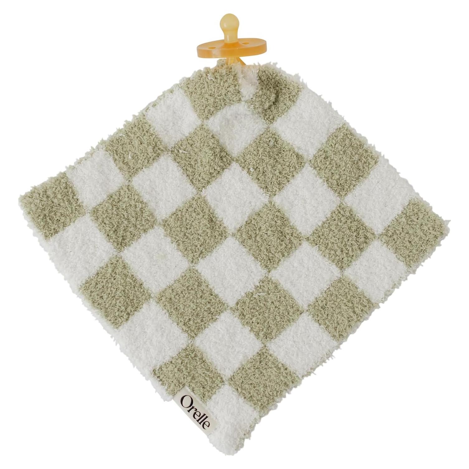 Manta de Amor Orelle Verde Salvia para Bebés con Soporte Chupete