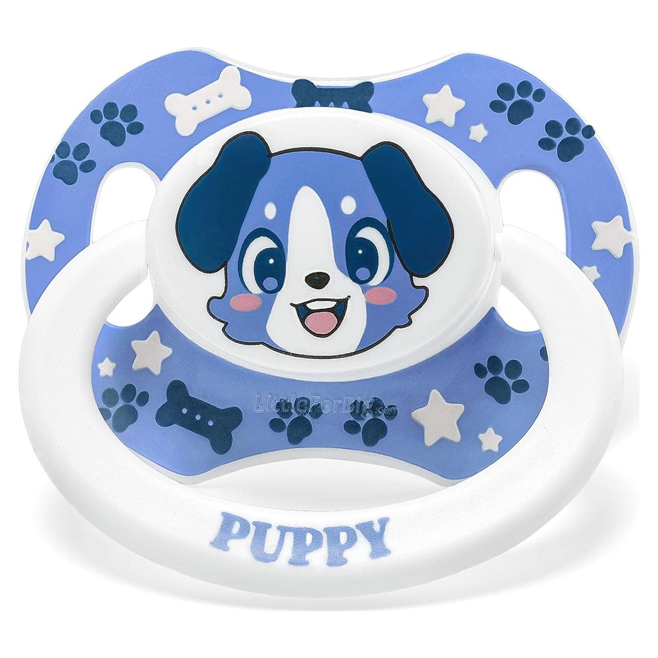 Chupete Grande LittleForBig BigShield Adulto Impreso Azul