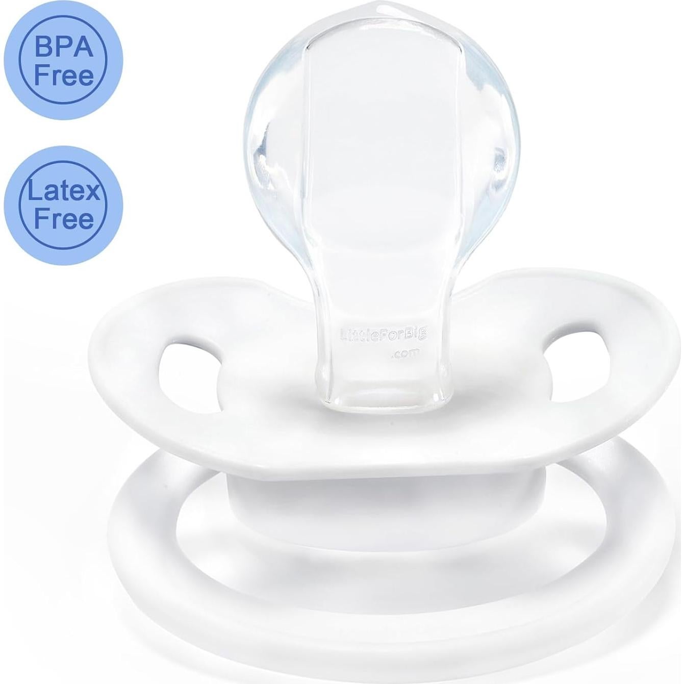 Chupete Grande LittleForBig BigShield Adulto Impreso Azul