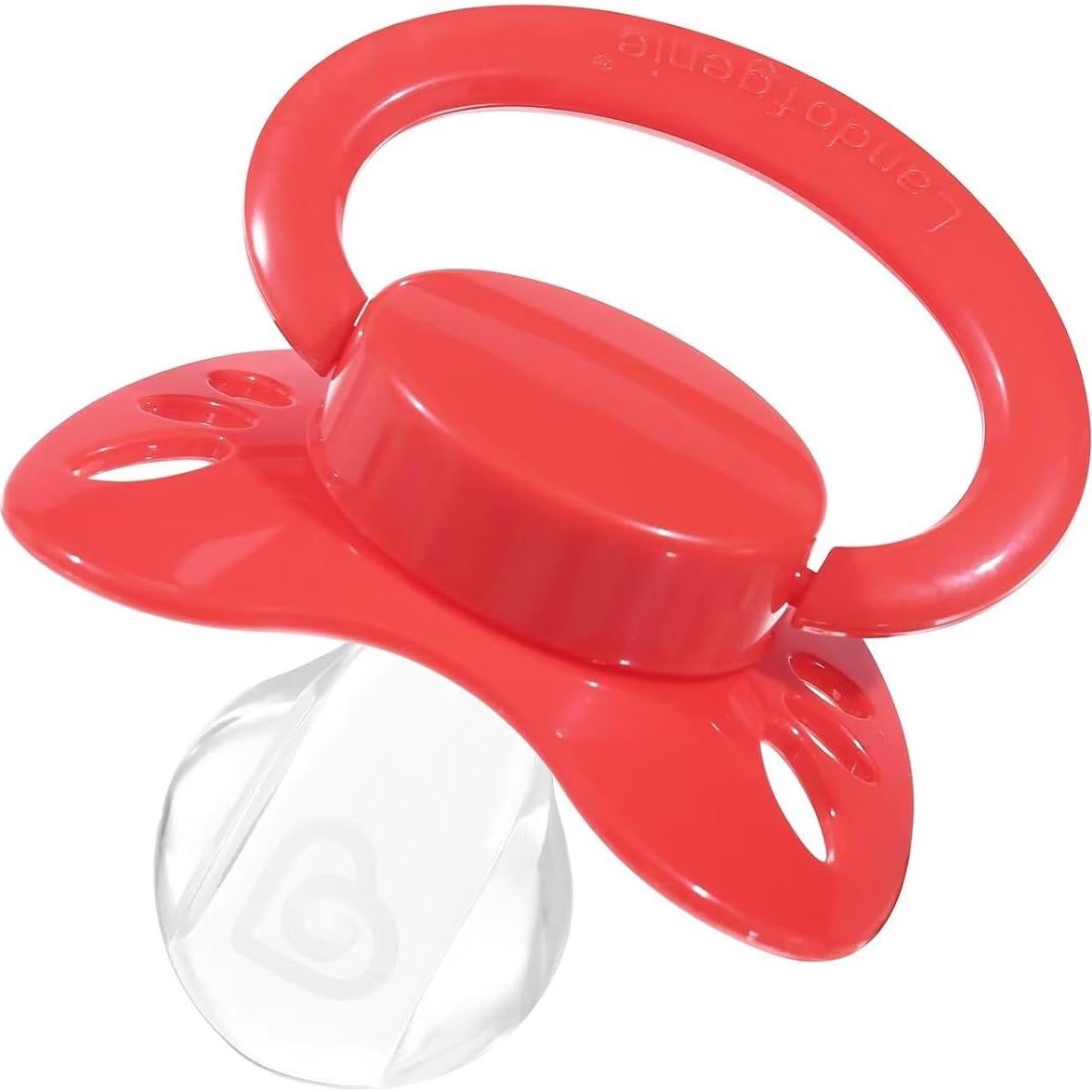 Chupete Grande para Adultos Mariposa Rojo Landofgenie 4.7 cm