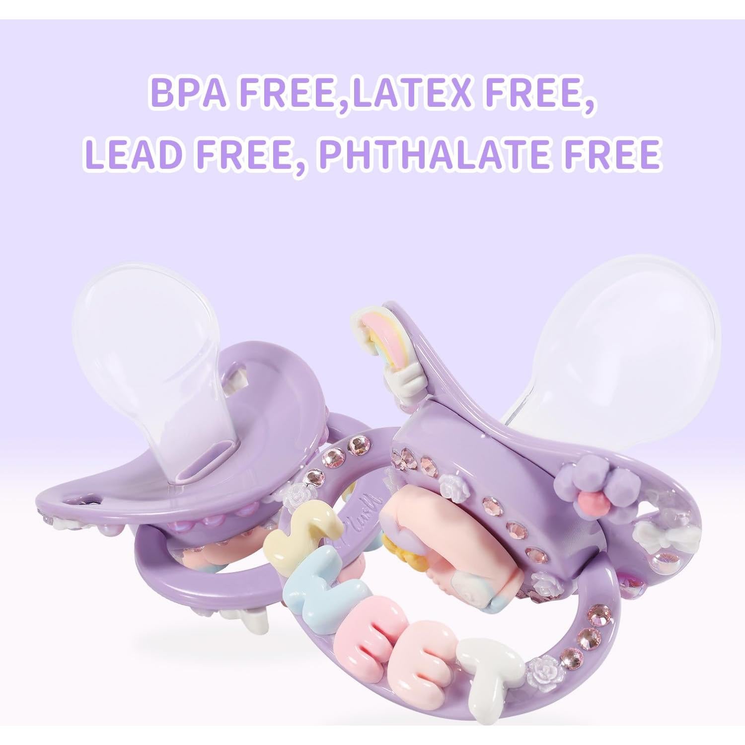 Chupete Adulto CutiePlusU Donut Púrpura Silicona 1 Cuenta