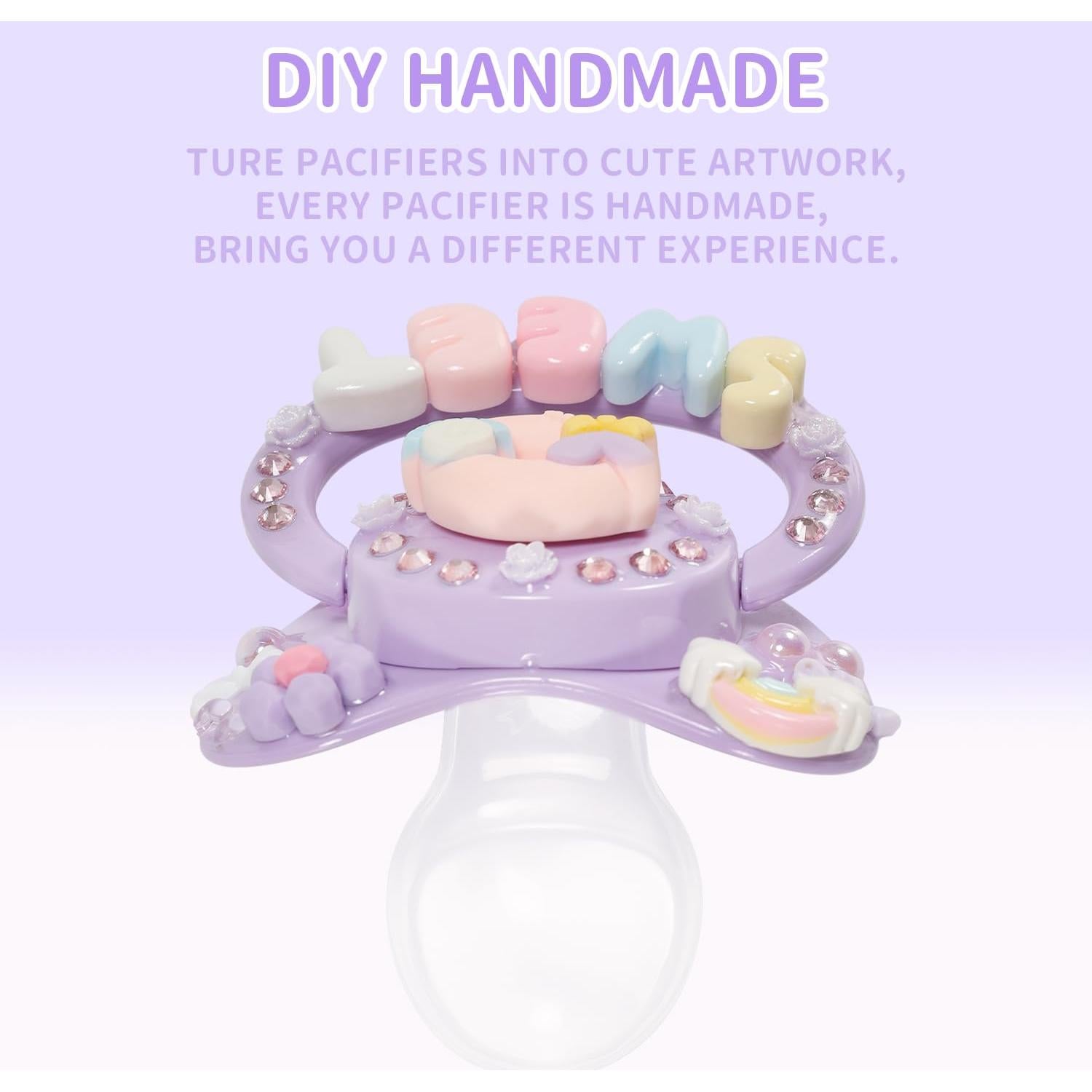 Chupete Adulto CutiePlusU Donut Púrpura Silicona 1 Cuenta