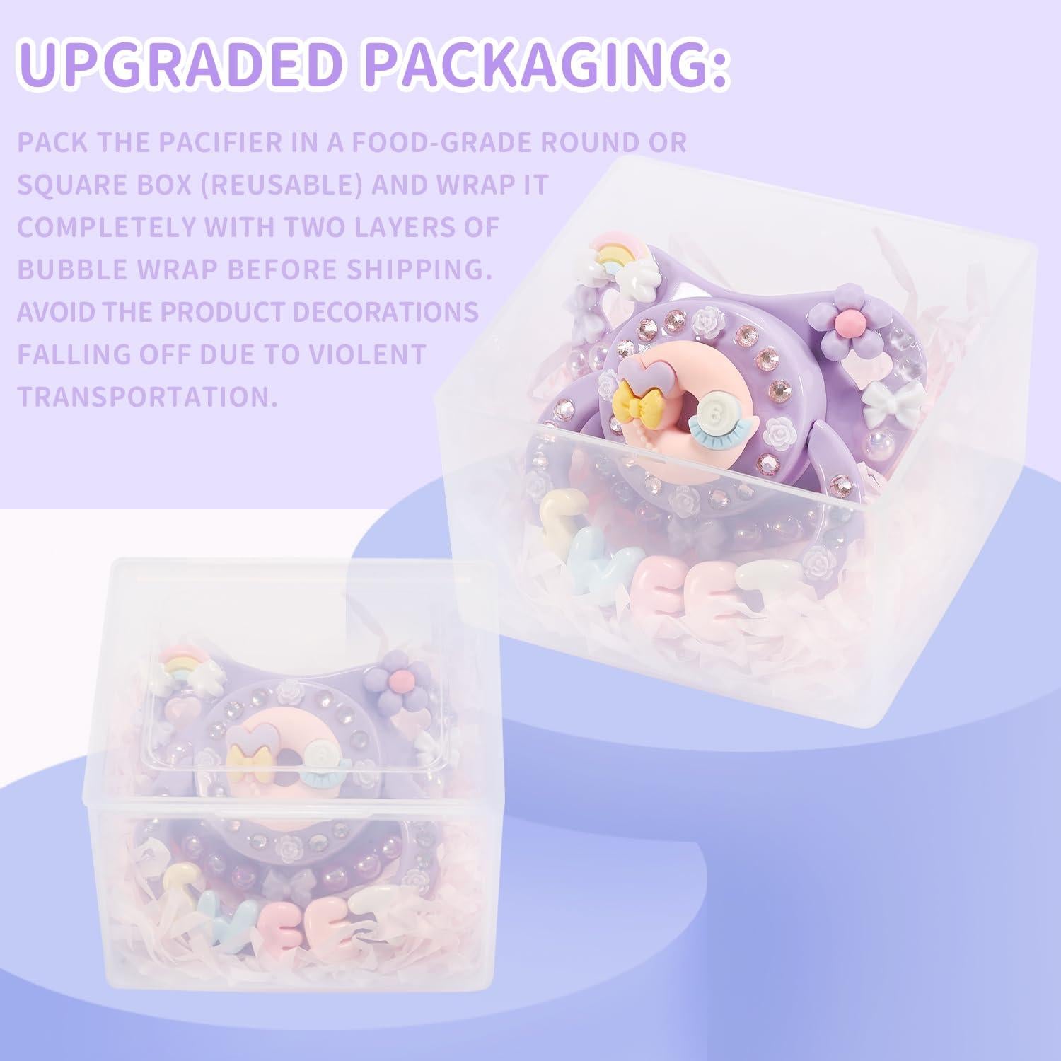 Chupete Adulto CutiePlusU Donut Púrpura Silicona 1 Cuenta