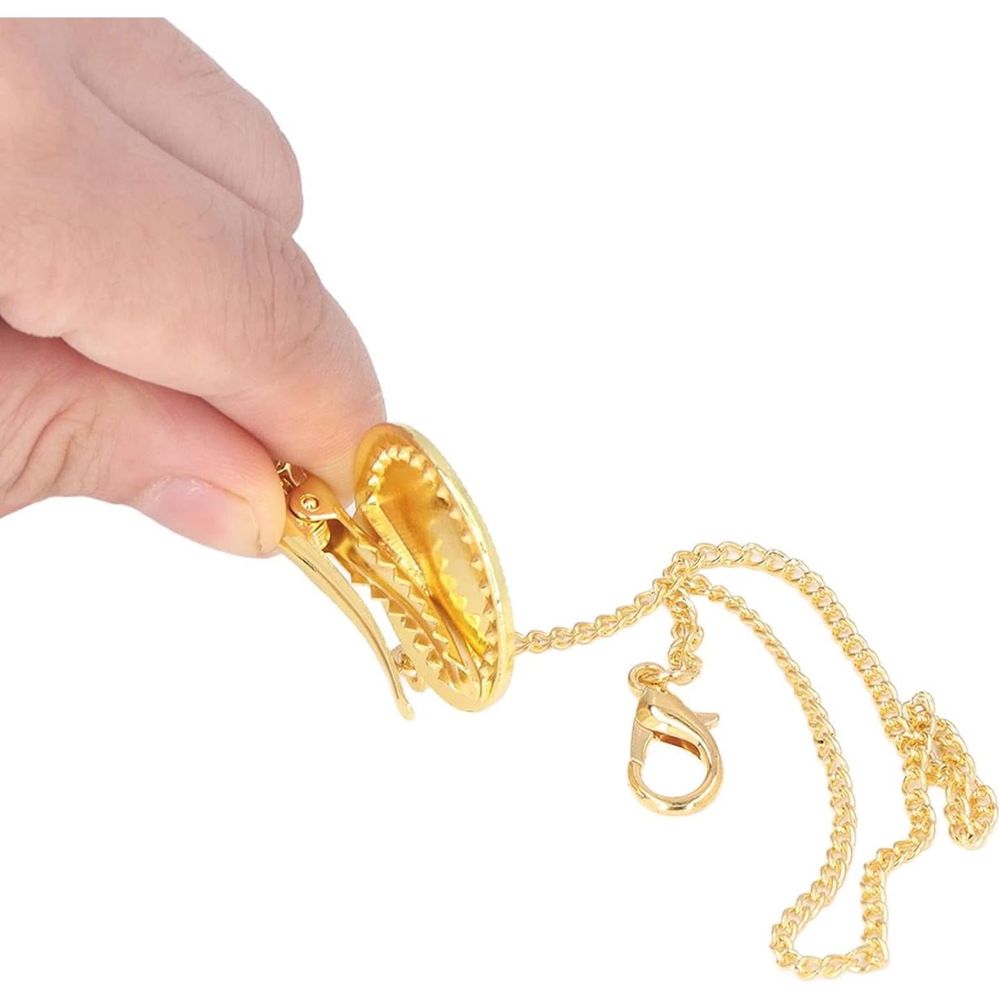 Chupete Personalizado Dorado para Bebé con Clip y Cubierta