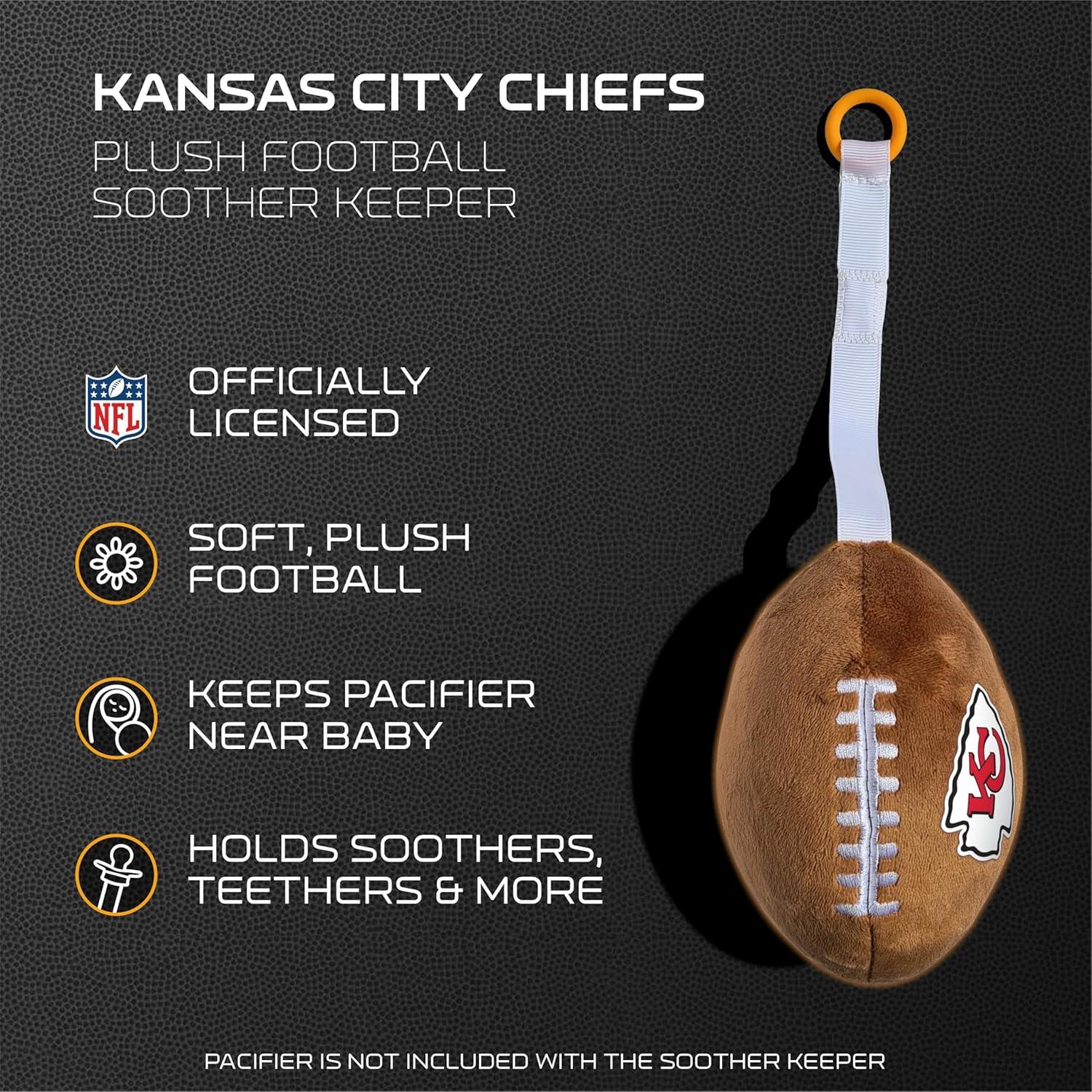Sujeta Chupete de Peluche Kansas City Chiefs Smilo - 99.6g