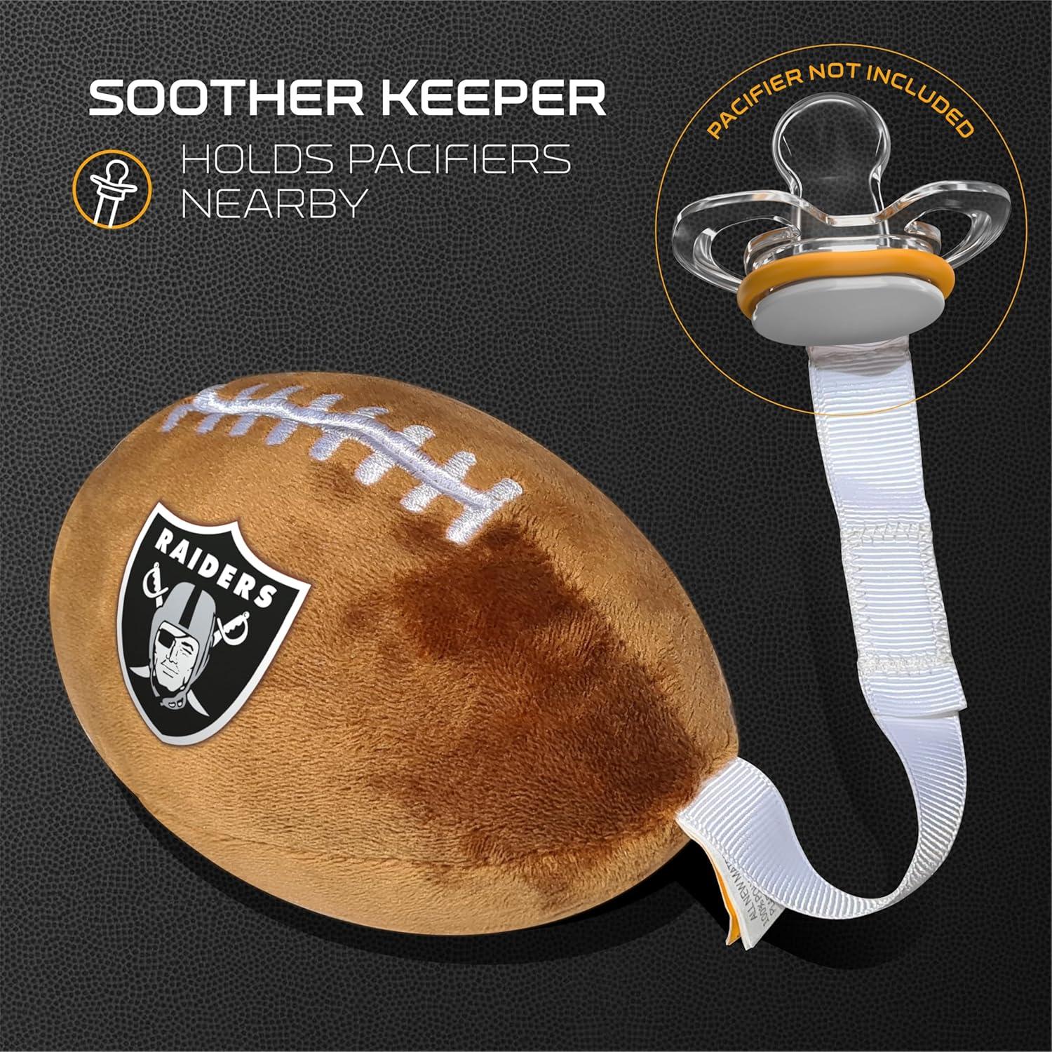 Portachupete de Peluche Smilo Las Vegas Raiders - Suave y Seguro