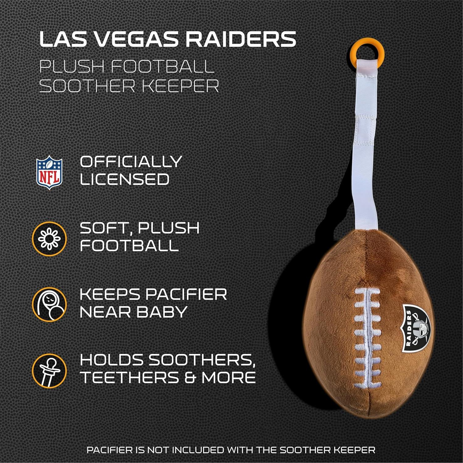 Portachupete de Peluche Smilo Las Vegas Raiders - Suave y Seguro
