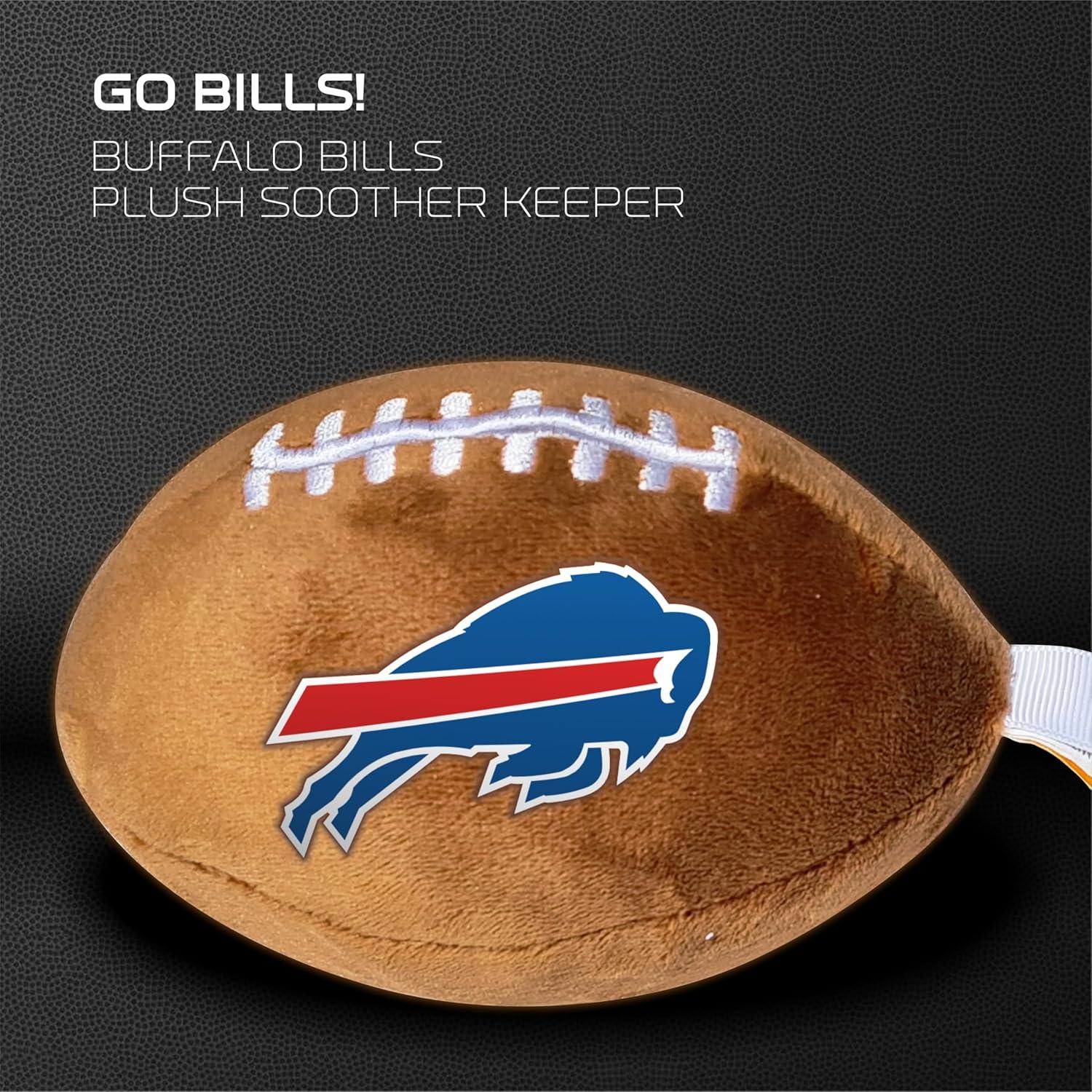 Portador de Chupete de Peluche Buffalo Bills Smilo - Suave y Seguro